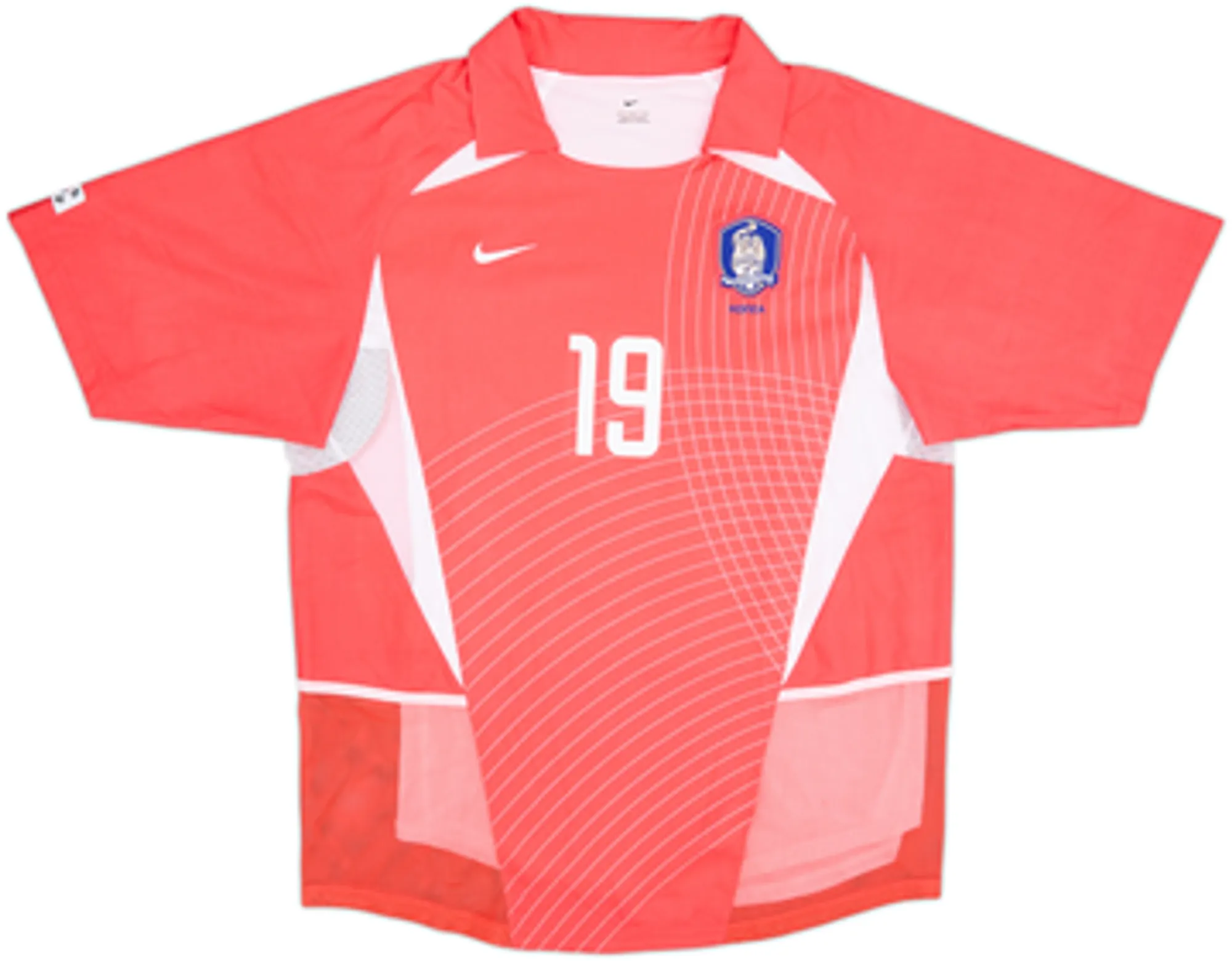 2002-03 South Korea Home Shirt J.H.Ahn #19 - 5/10 - (L)