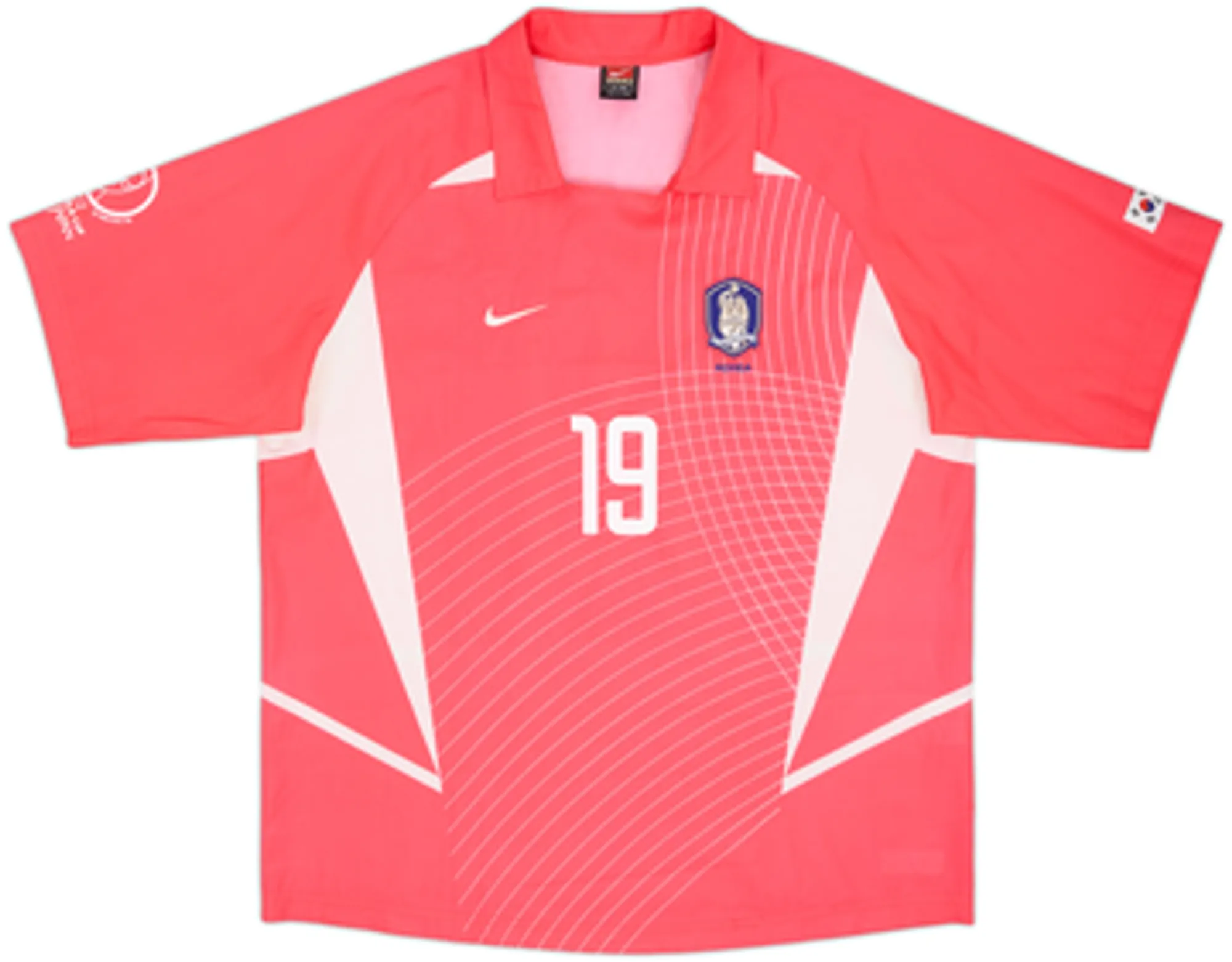 2002-03 South Korea Home Shirt J H Ahn #19 - 5/10 - (XL)