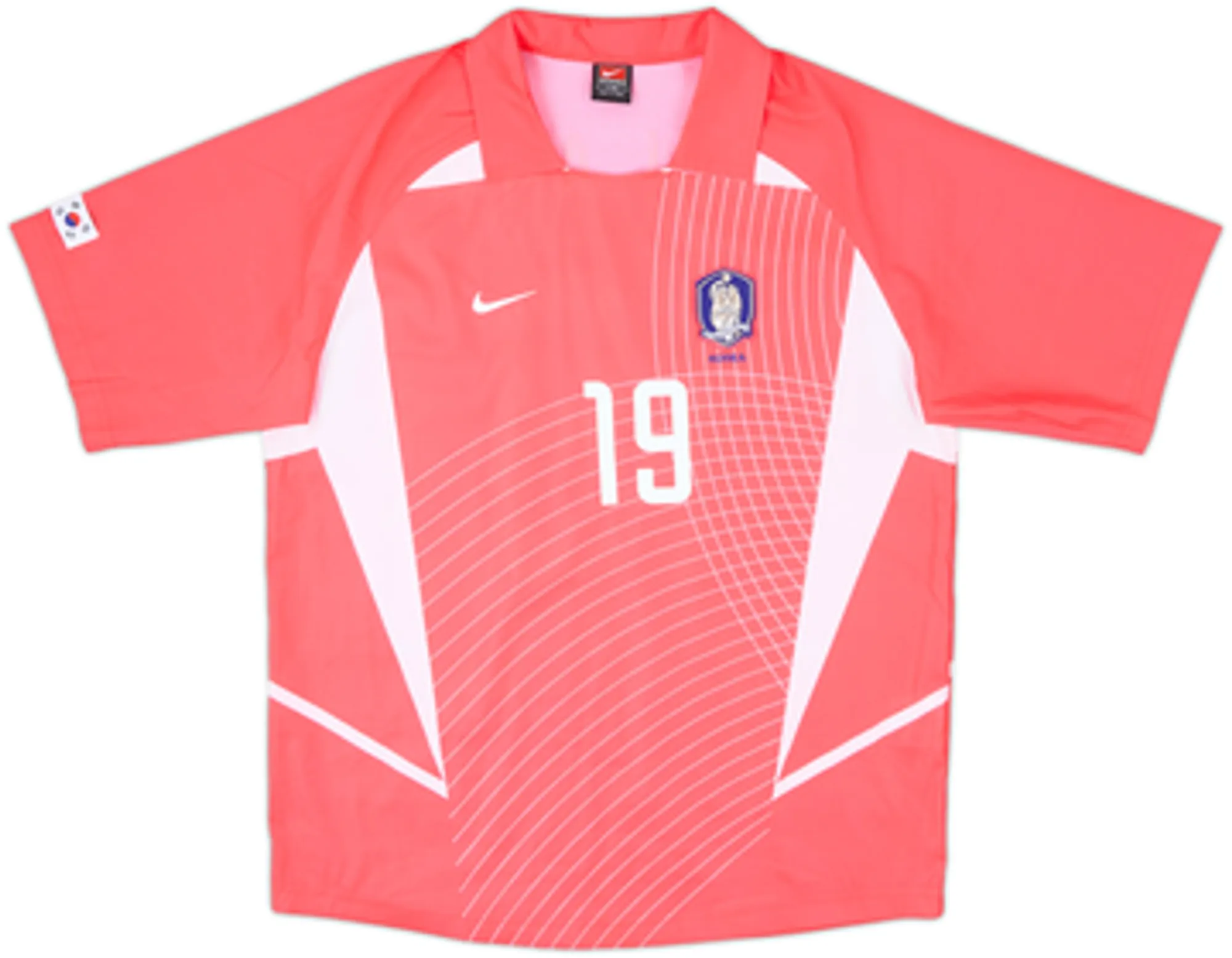 2002-03 South Korea Home Shirt J.H.Ahn #19 - 9/10 - (L)