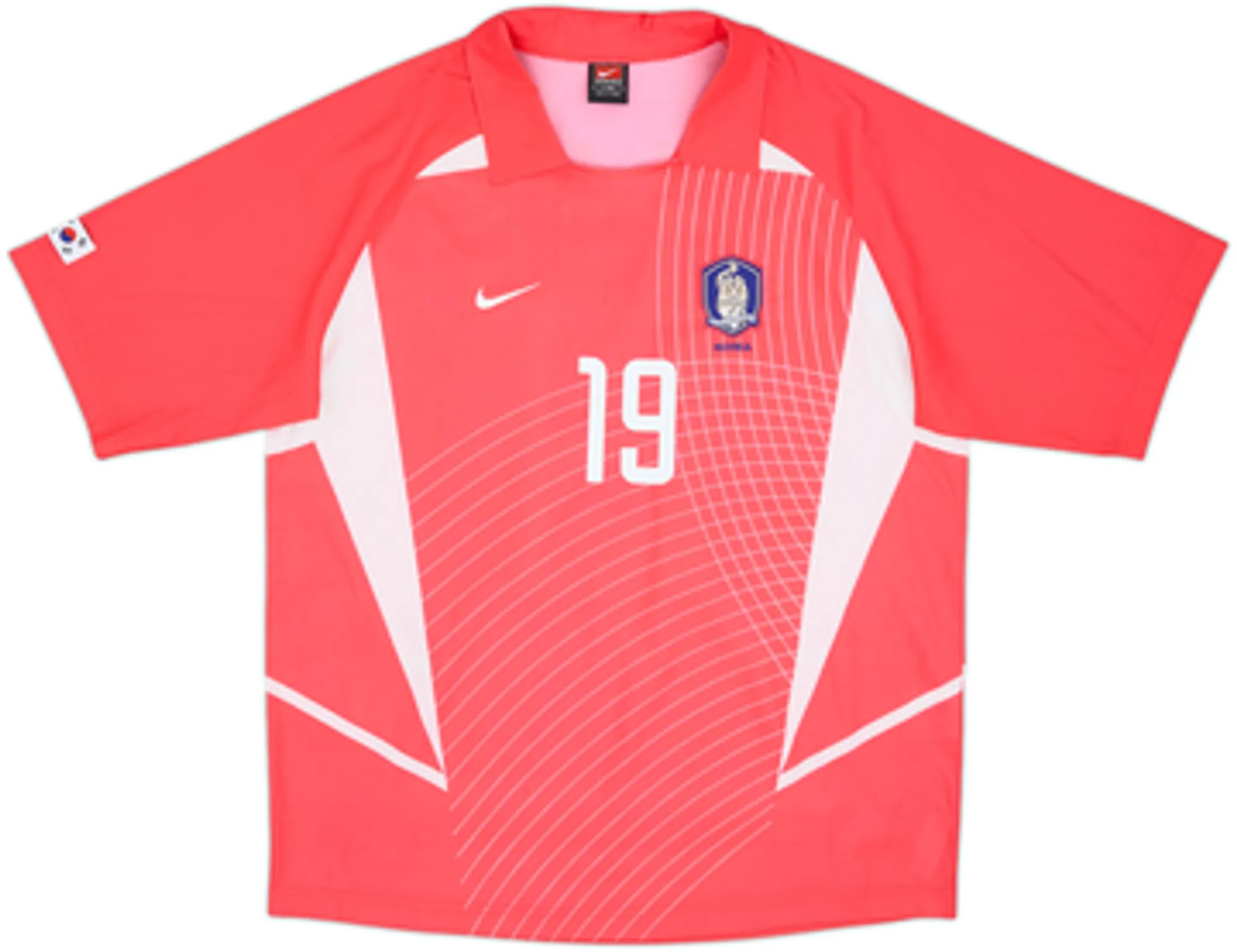 2002-03 South Korea Home Shirt J.H.Ahn #19 - 7/10 - (L)