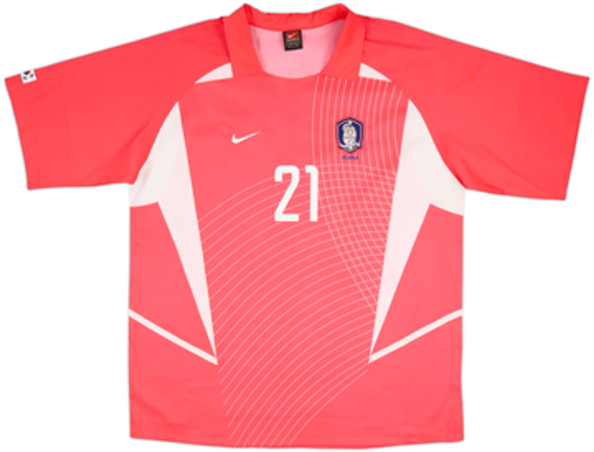 2002-03 South Korea Home Shirt J.S.Park #21 - 9/10 - (XL)