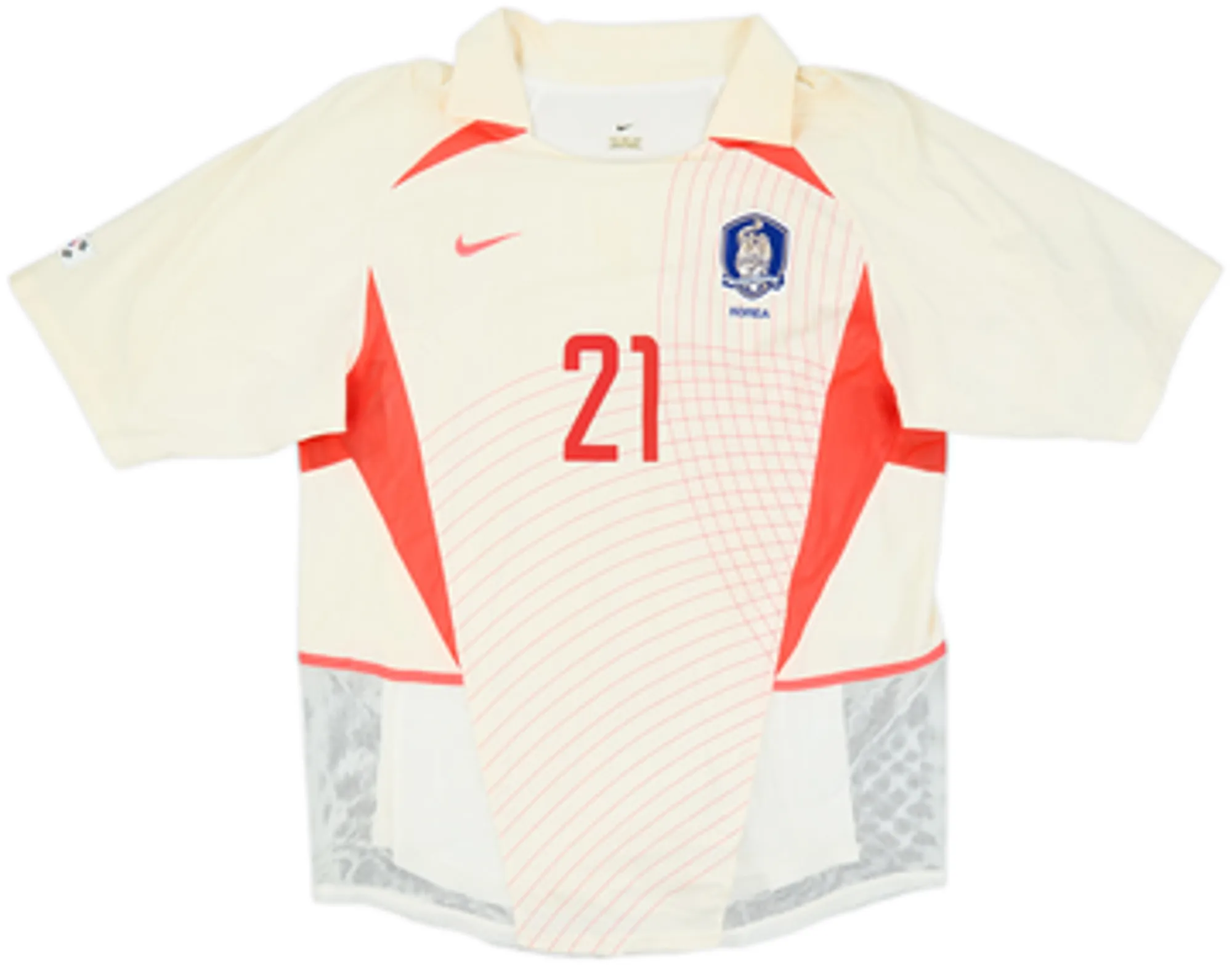 2002-03 South Korea Player Issue Away Shirt J S Park #21 - 6/10 - (M)