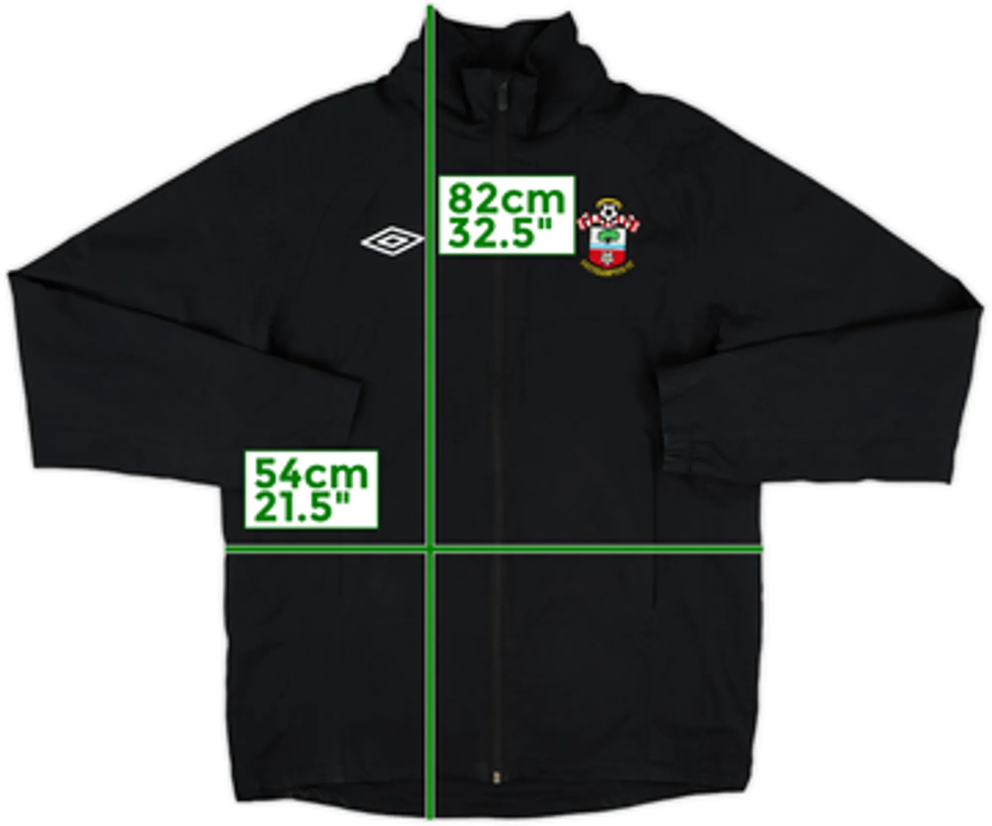 2012-13 Southampton Umbro Hooded Track Jacket - 8/10 - (M)