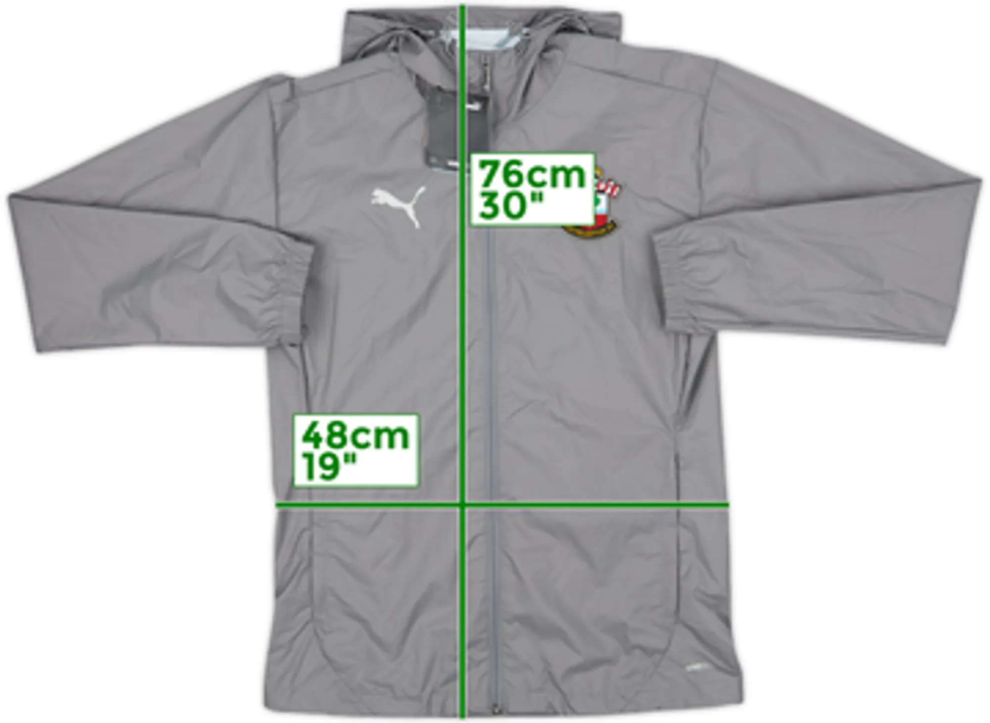 2024-25 Southampton Puma Hooded Rain Jacket (S)