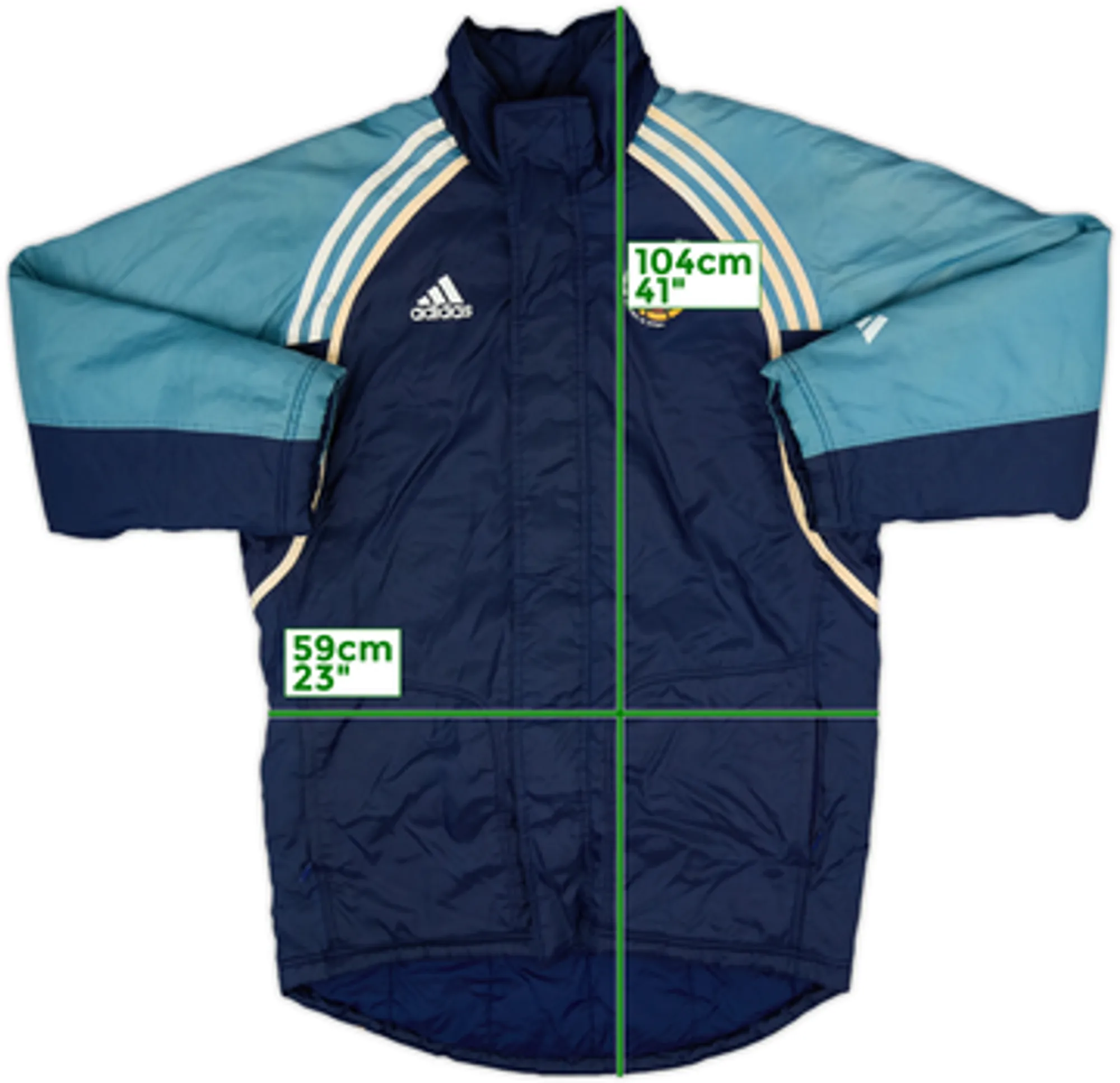 1998-00 Spain adidas Padded Bench Coat - 6/10 - (S)