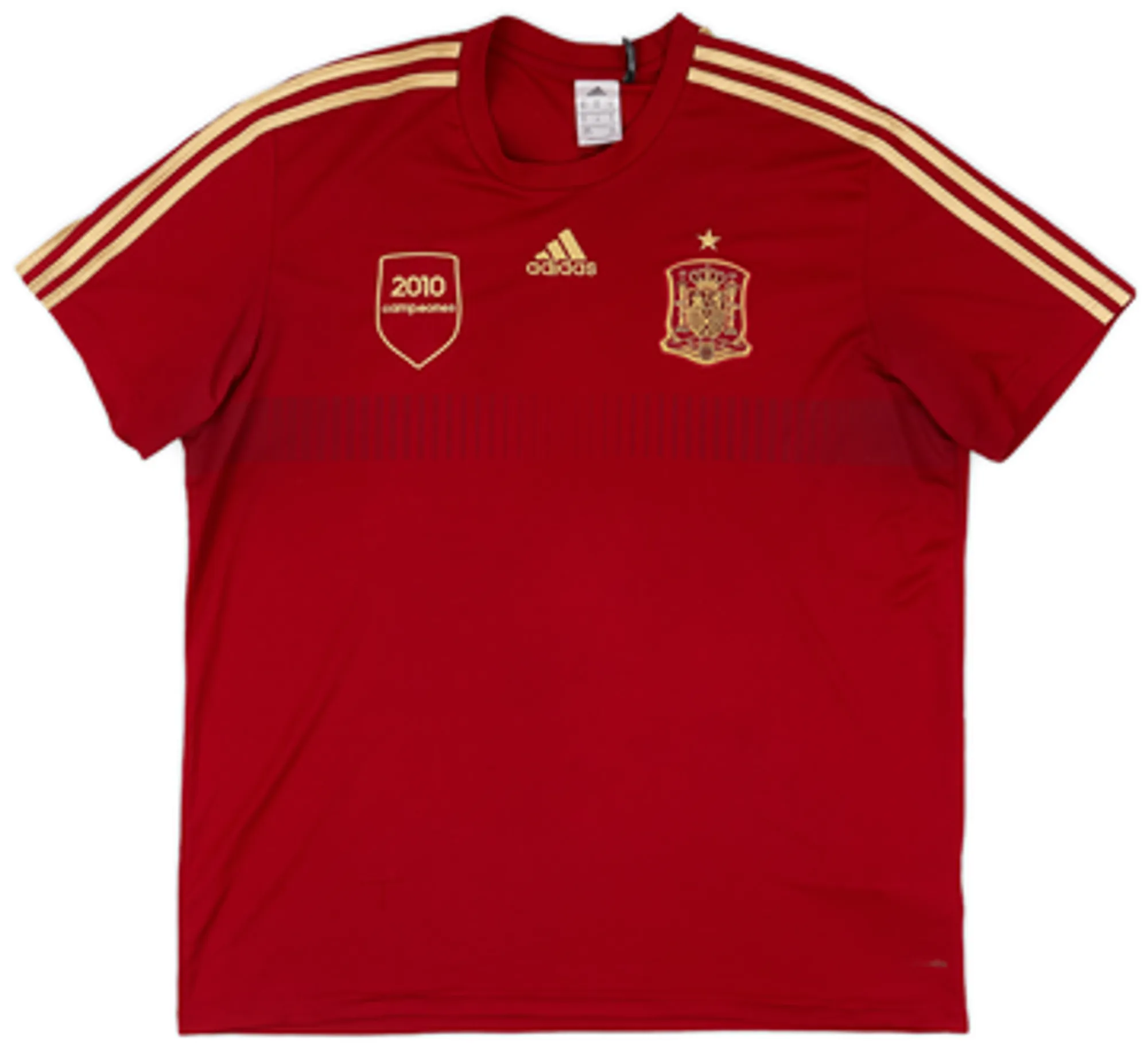 2013-14 Spain '2010 Campeones' adidas Training Shirt - 8/10 - (M)