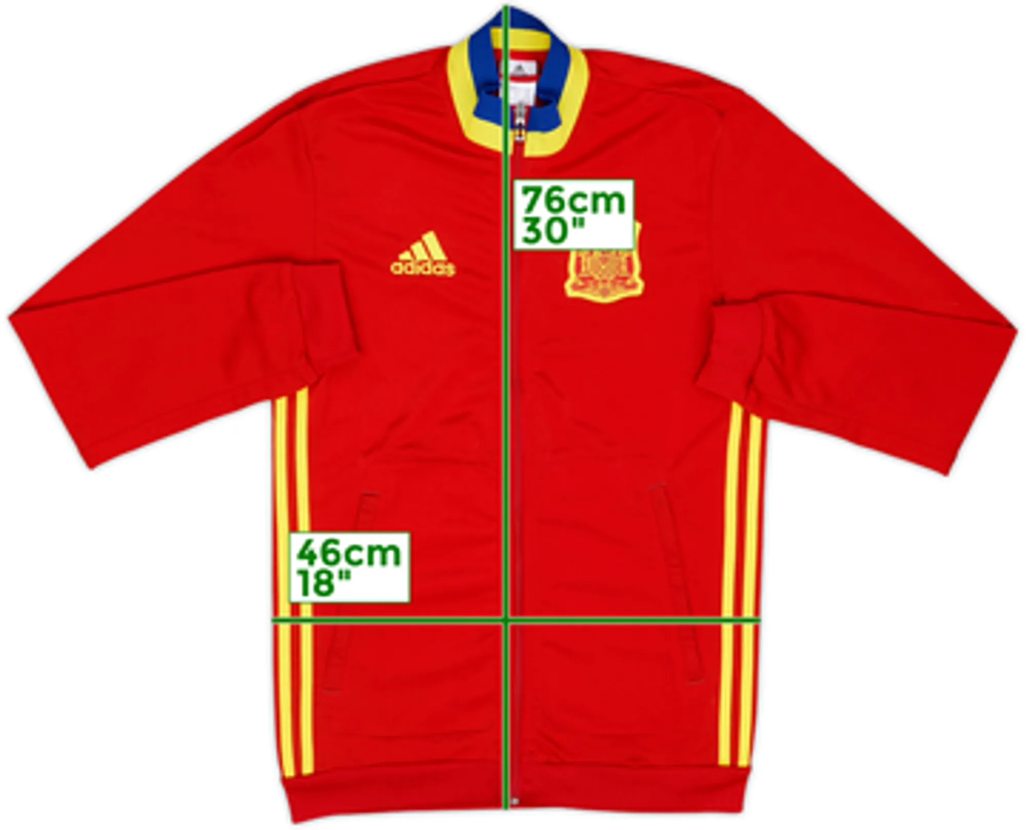 2015-16 Spain adidas Track Jacket - 8/10 - (S)