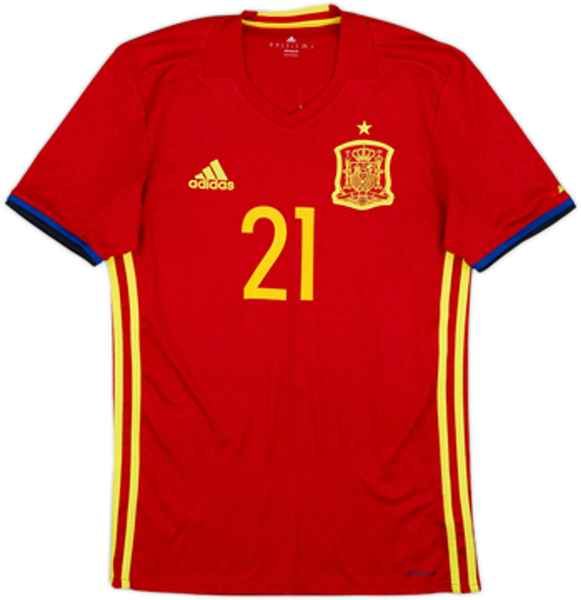 2016-17 Spain Home Shirt Silva #21 - 9/10 - (L)