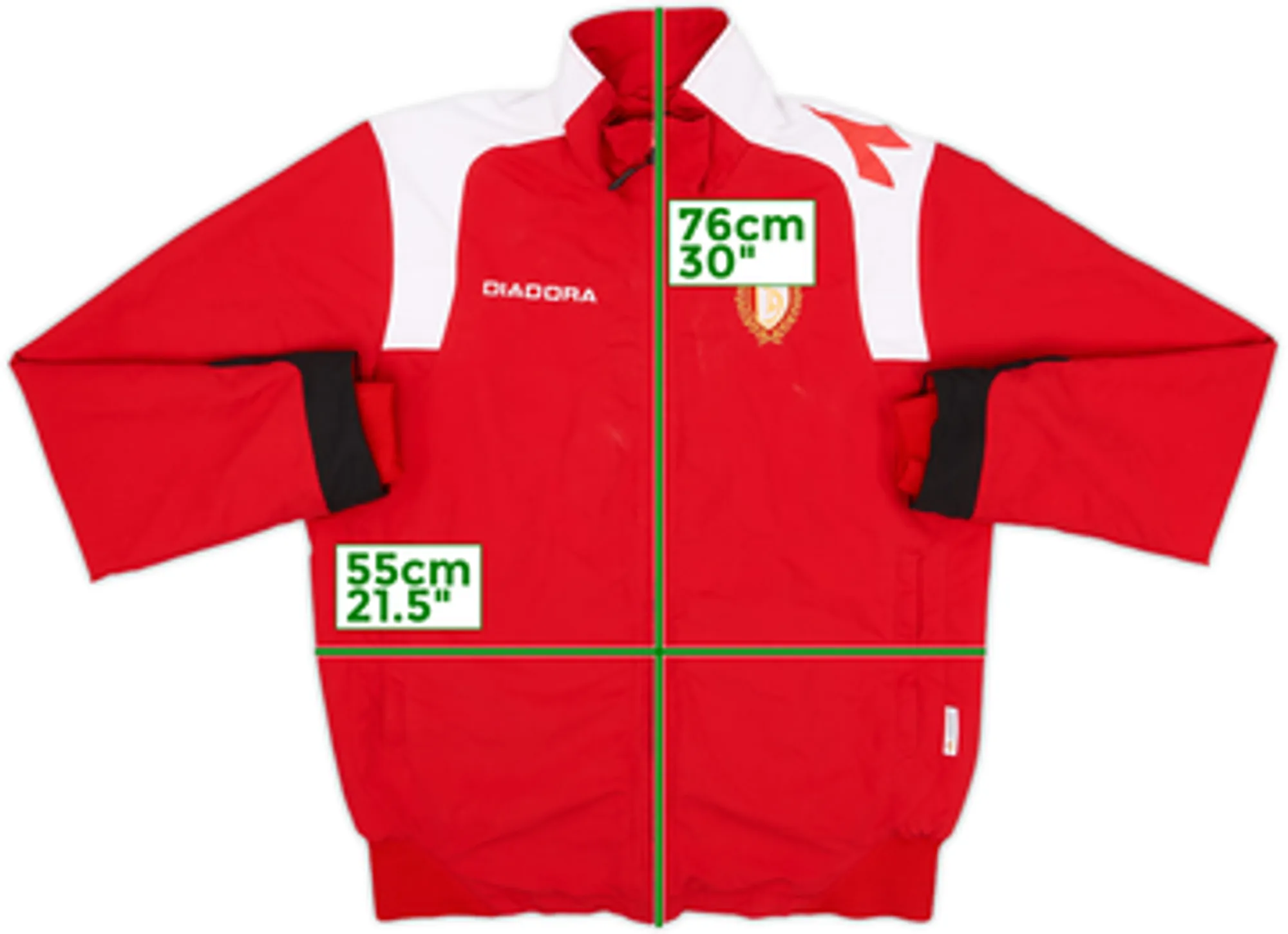 2008-09 Standard Liege Diadora Track Jacket - 9/10 - (S)