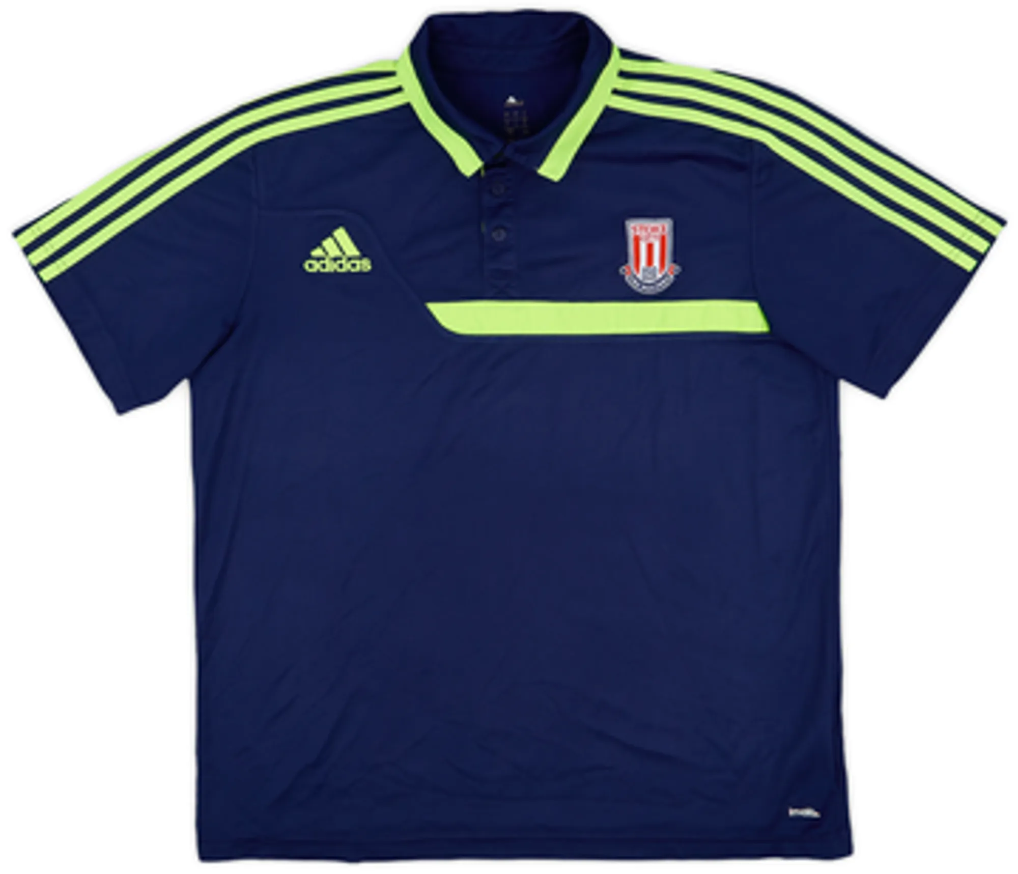 2013-14 Stoke City adidas Polo Shirt - 7/10 - (L)