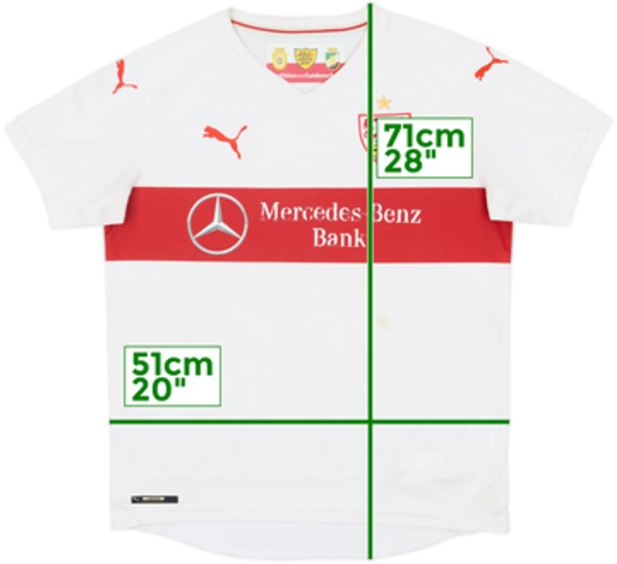 2015- 16 Stuttgart Home Shirt - 5/10 - (XL.Boys)