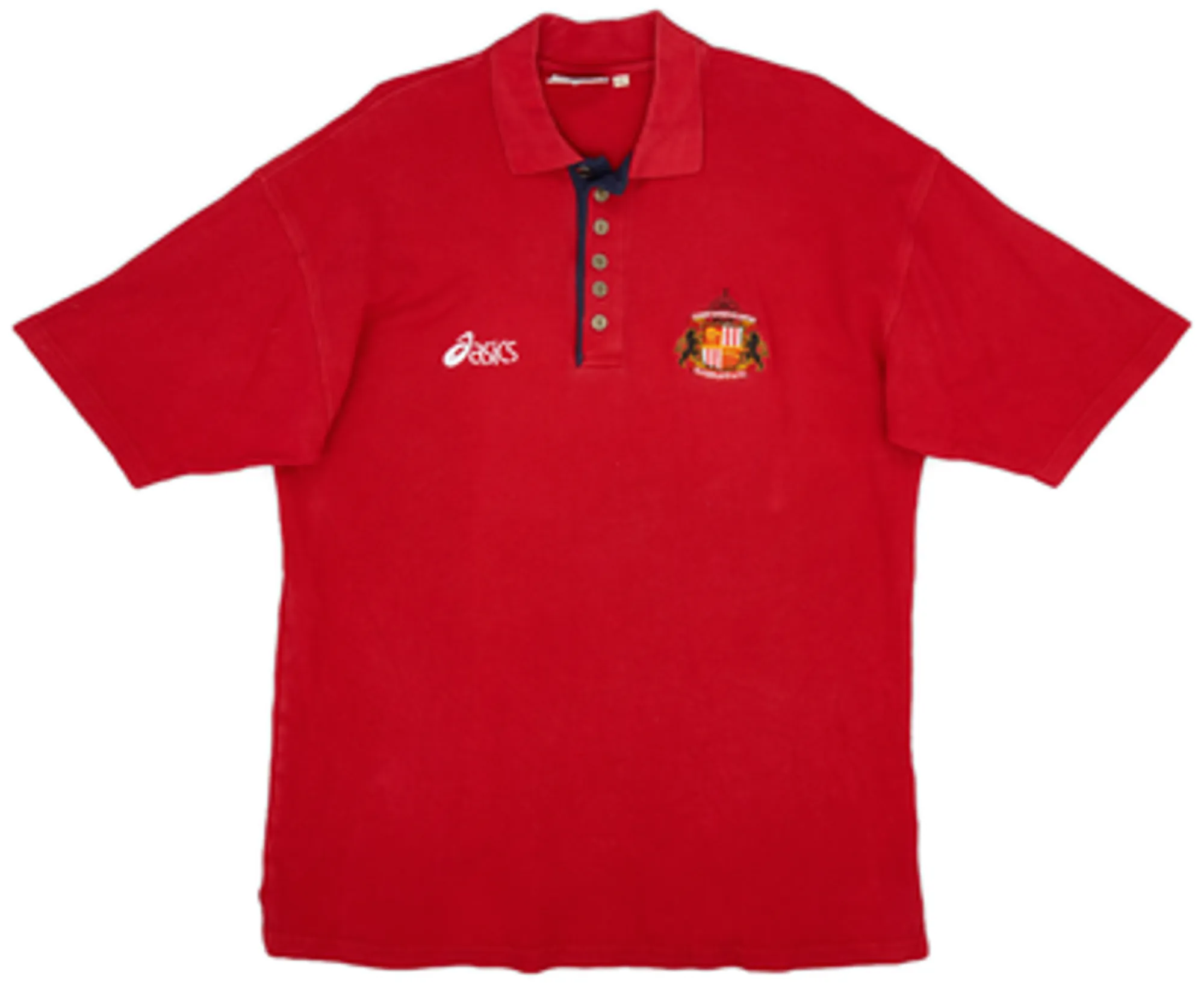 1998-99 Sunderland Asics Polo Shirt - 9/10 - (L)