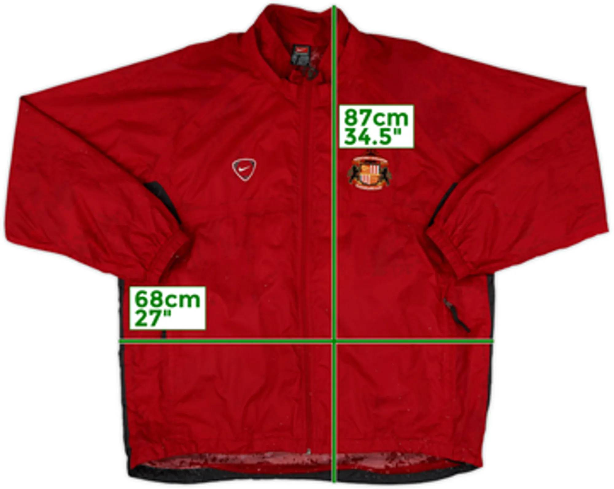 2000-01 Sunderland Nike Rain Jacket - 3/10 - (L)