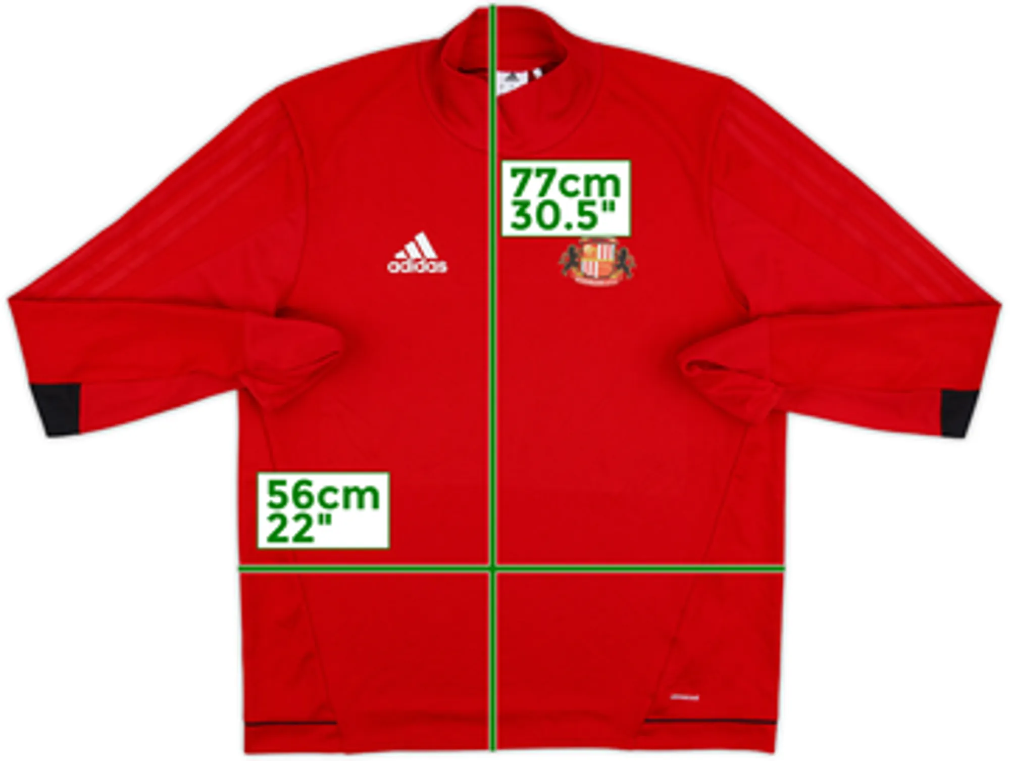 2017-18 Sunderland adidas Drill Top - 9/10 - (L)