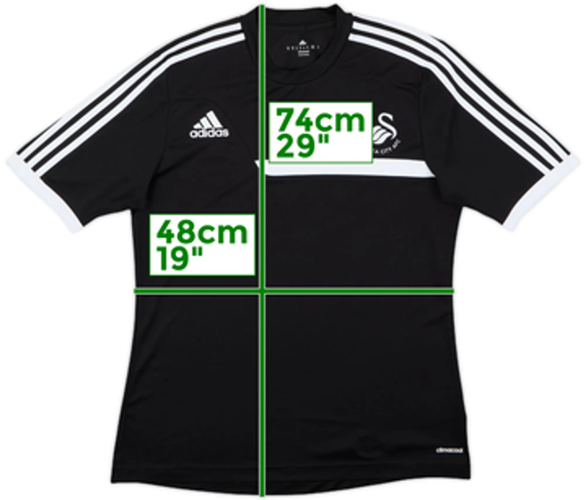2013-14 Swansea City adidas Training Shirt - 8/10 - (M)