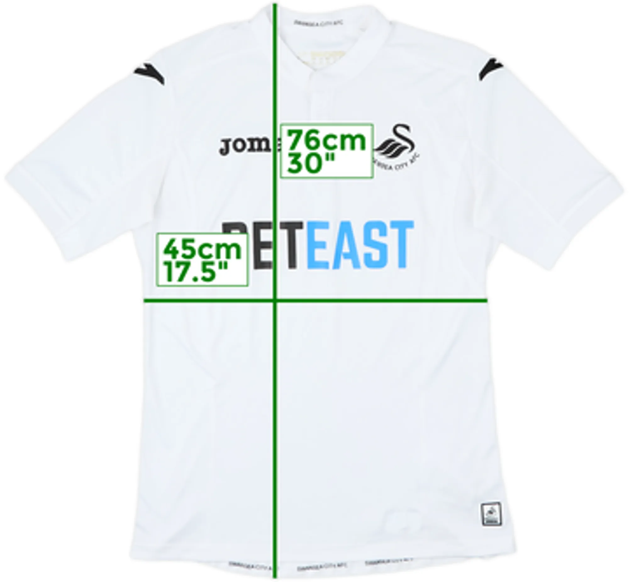 2016-17 Swansea Home Shirt - 8/10 - (M)