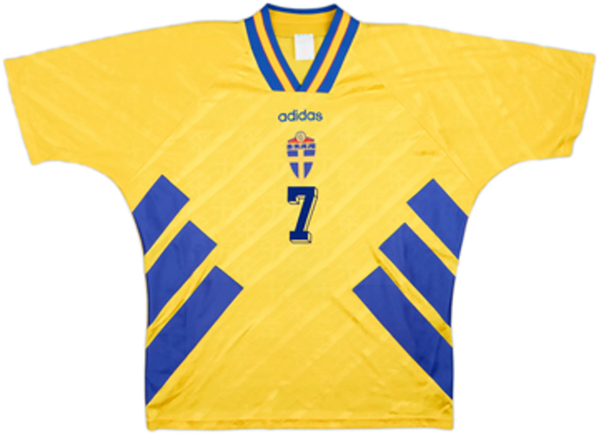 1994-96 Sweden Home Shirt Larsson #7 - 10/10 - (M)