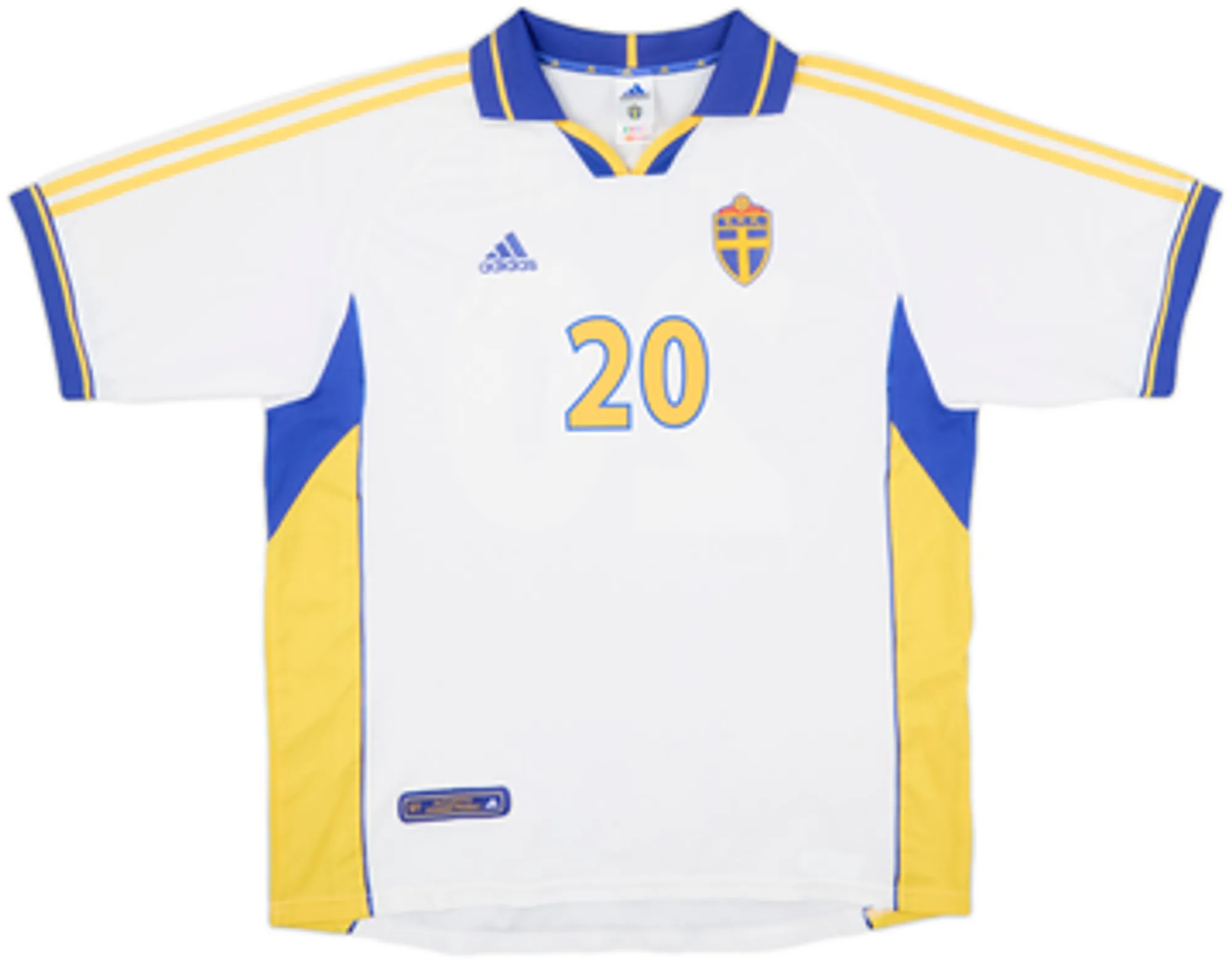 2000-02 Sweden Away Shirt Larsson #20 - 8/10 - (XL)