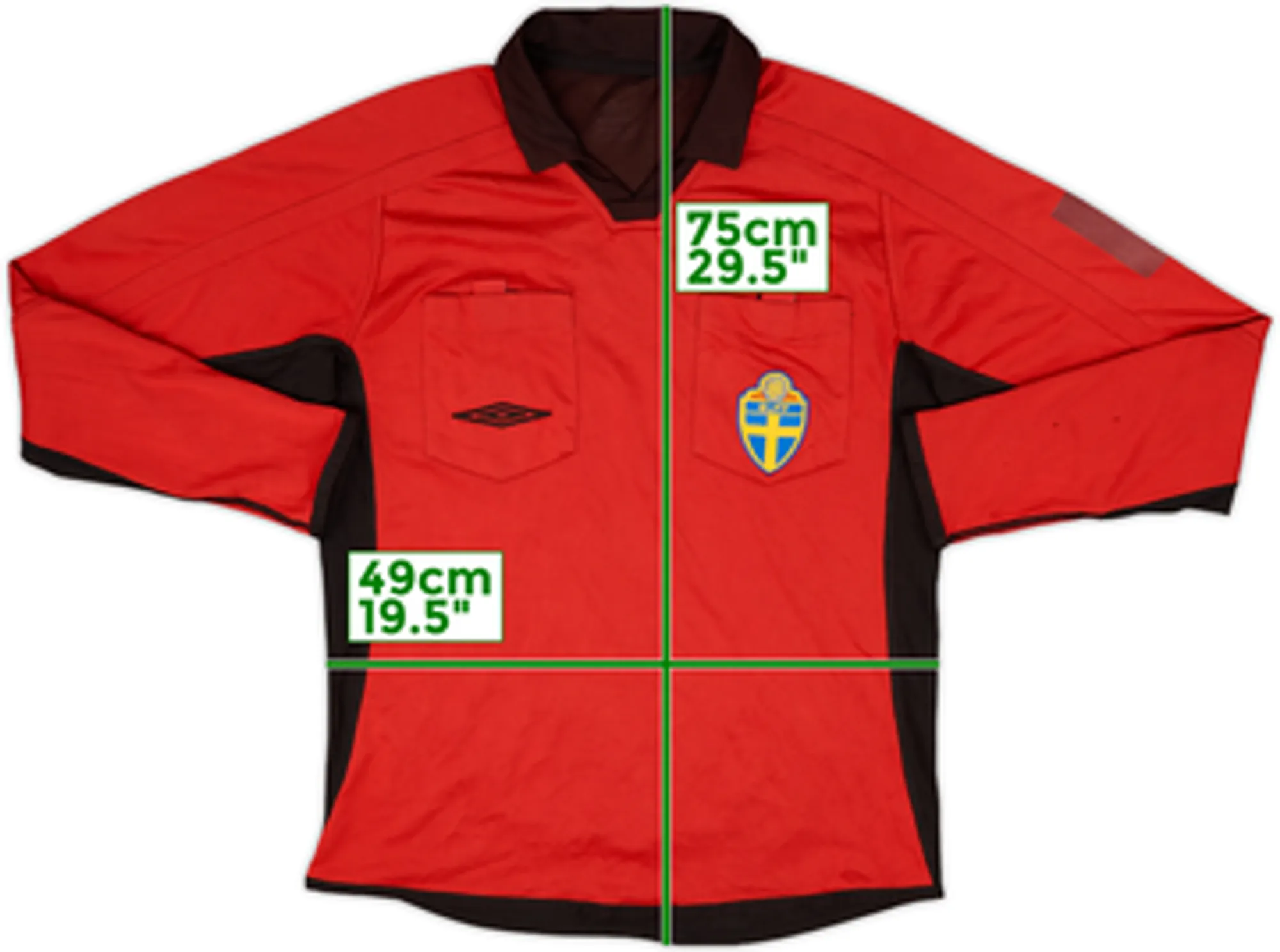 2000s Sweden Umbro Referee Reversible L/S Shirt - 6/10 - (M/L)