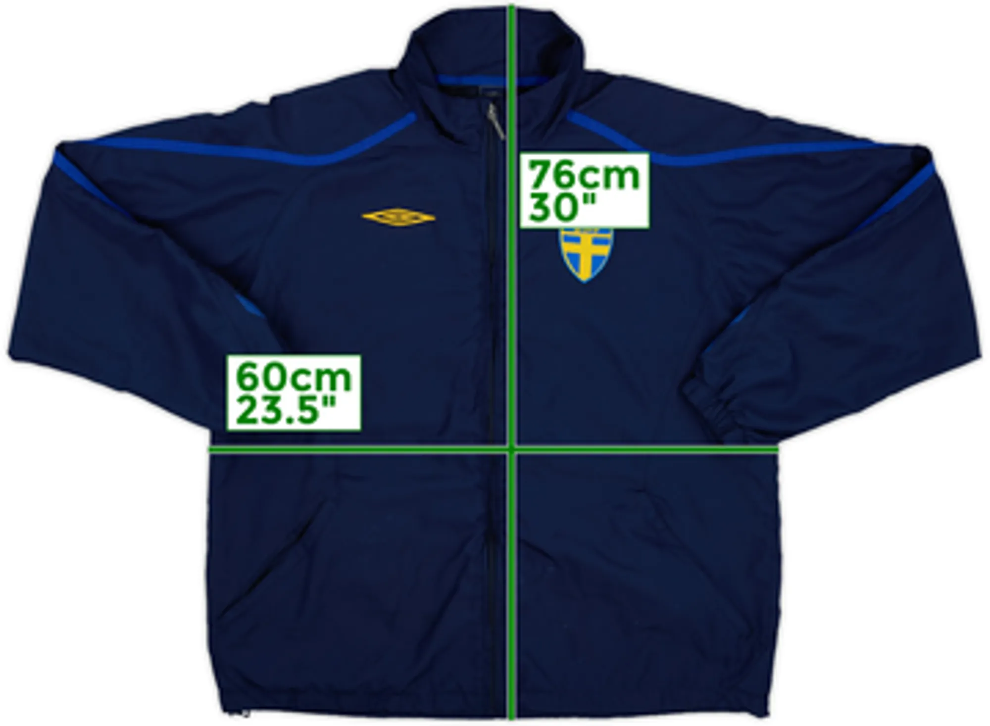 2006-07 Sweden Umbro Track Jacket - 7/10 - (L)