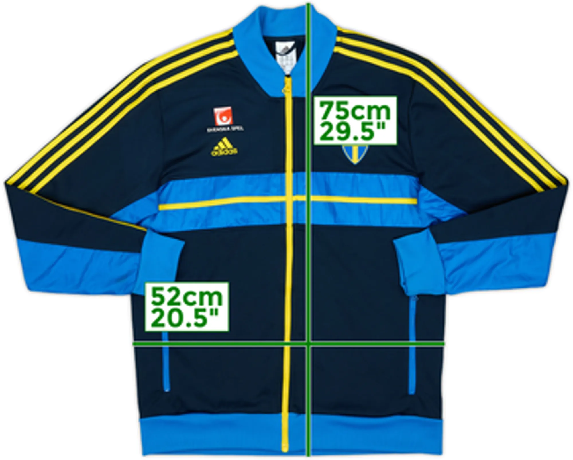 2013-14 Sweden adidas Track Jacket - 9/10 - (M)