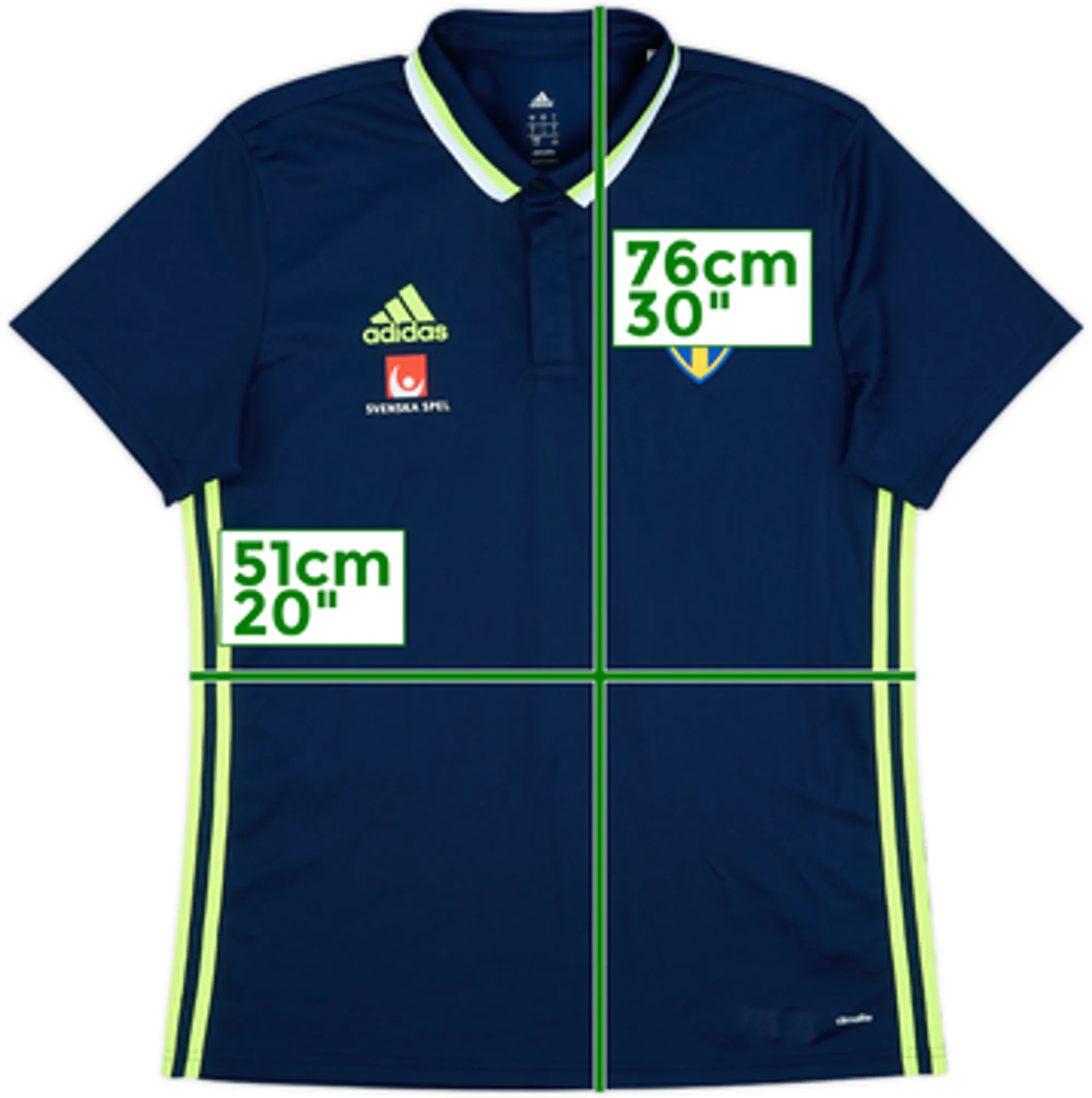 2016-17 Sweden adidas Polo Shirt - 8/10 - (L)