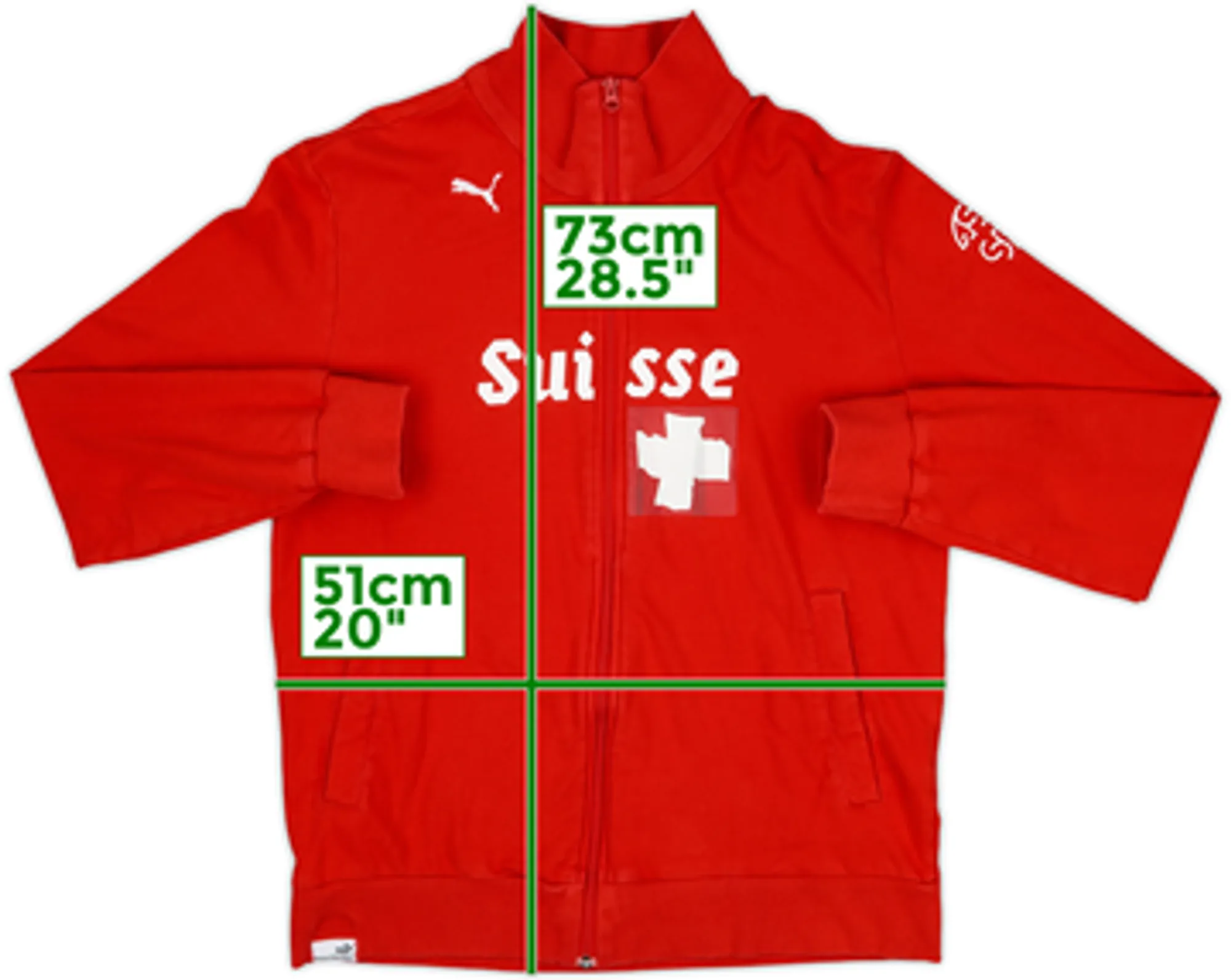 2010-12 Switzerland Puma Hooded Track Jacket - 8/10 - (M)