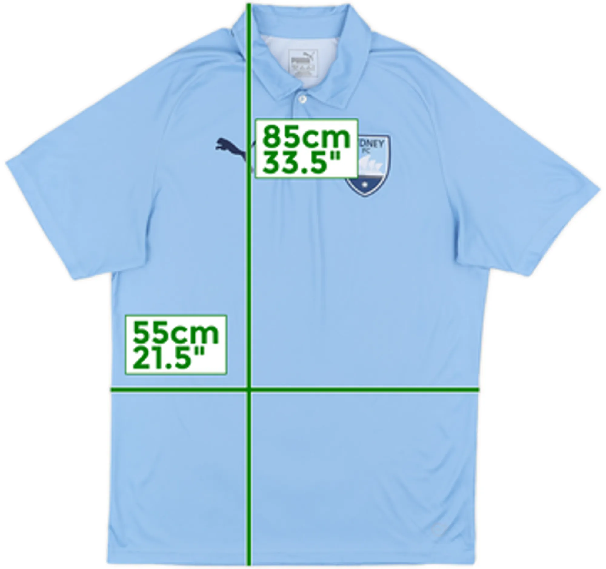 2018-19 Sydney FC Puma Polo Shirt - 9/10 - (M)