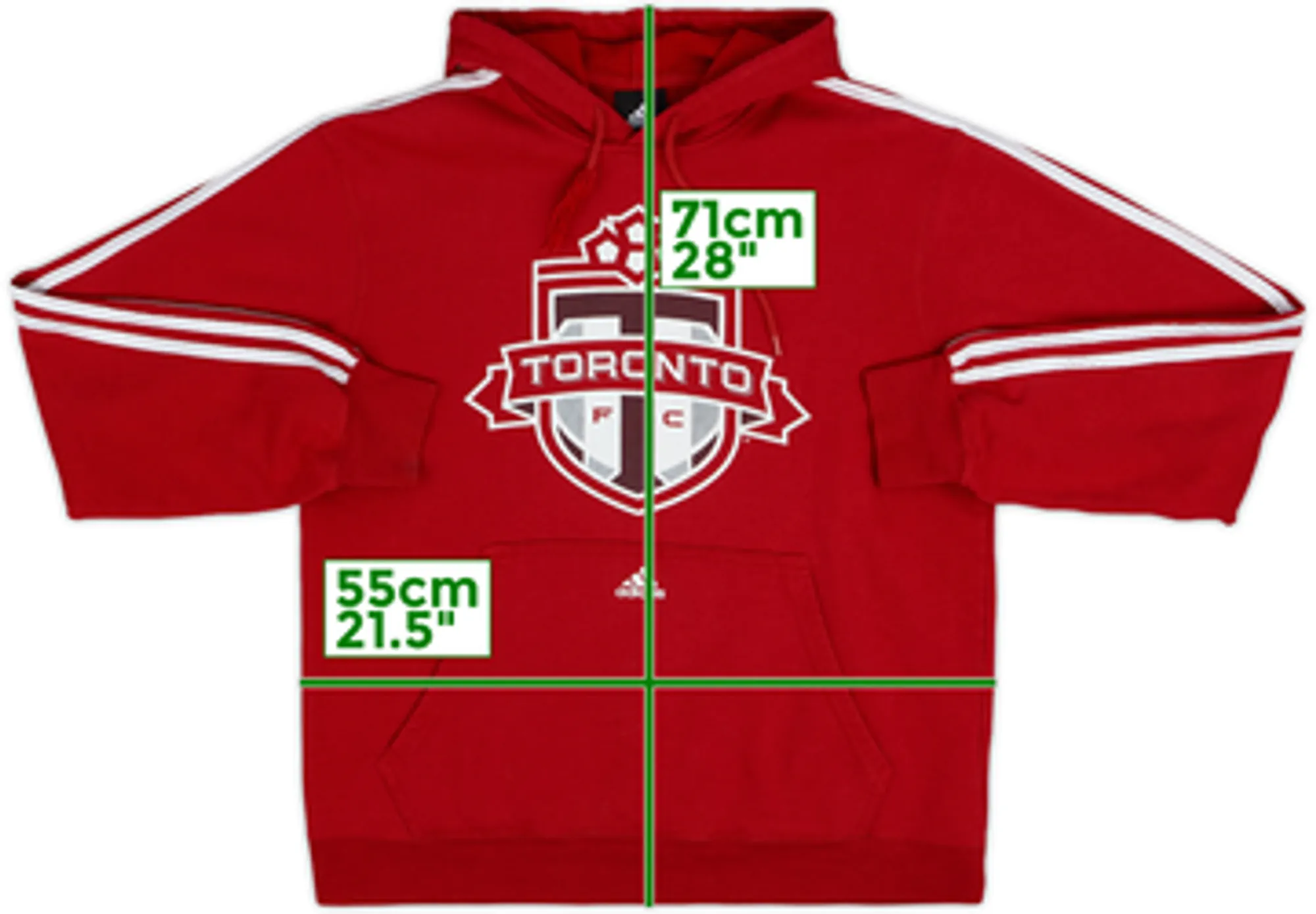2012-13 Toronto FC adidas Hooded Top - 7/10 - (L)