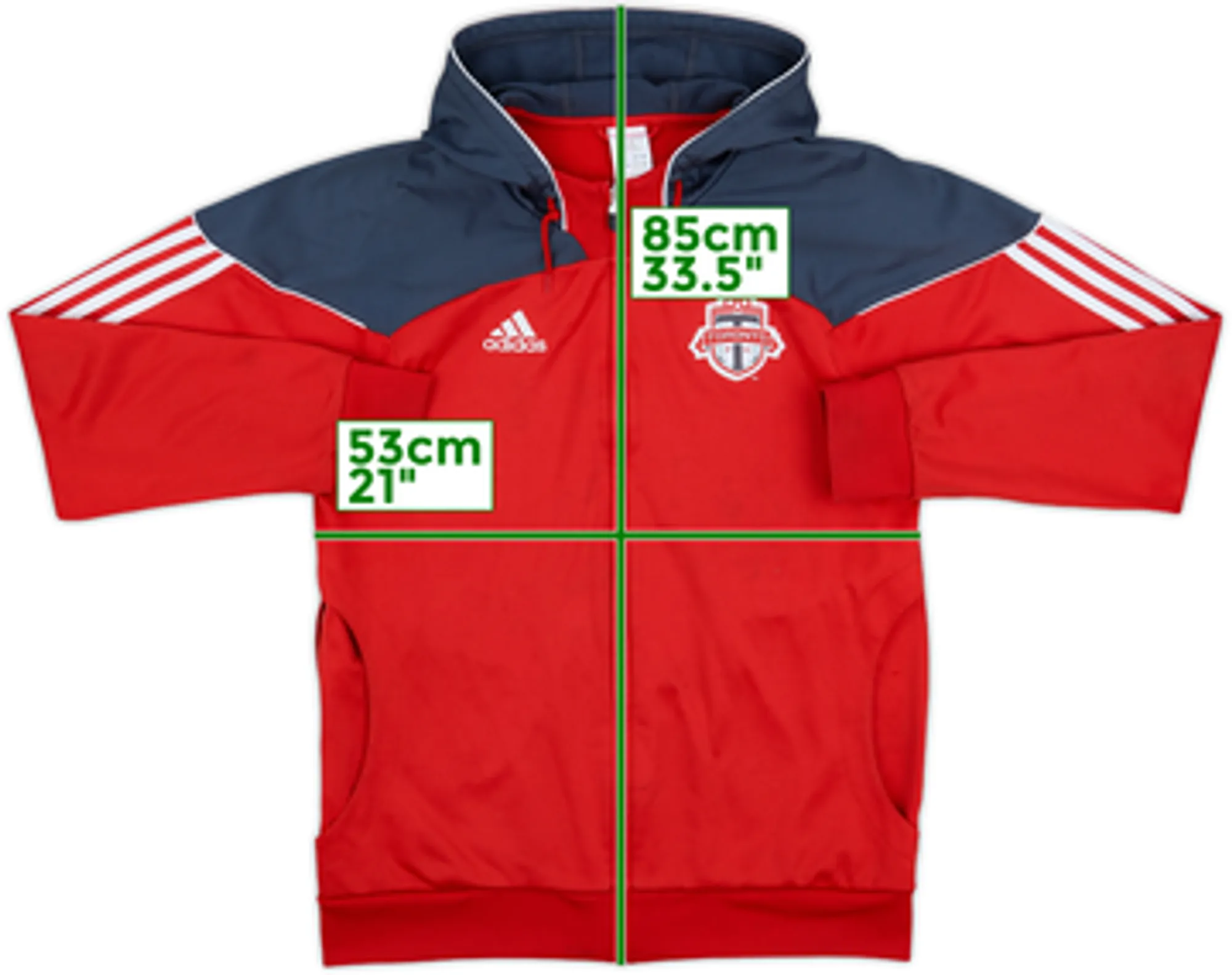 2011-12 Toronto adidas Hooded Track Jacket - 8/10 - (L/XL)