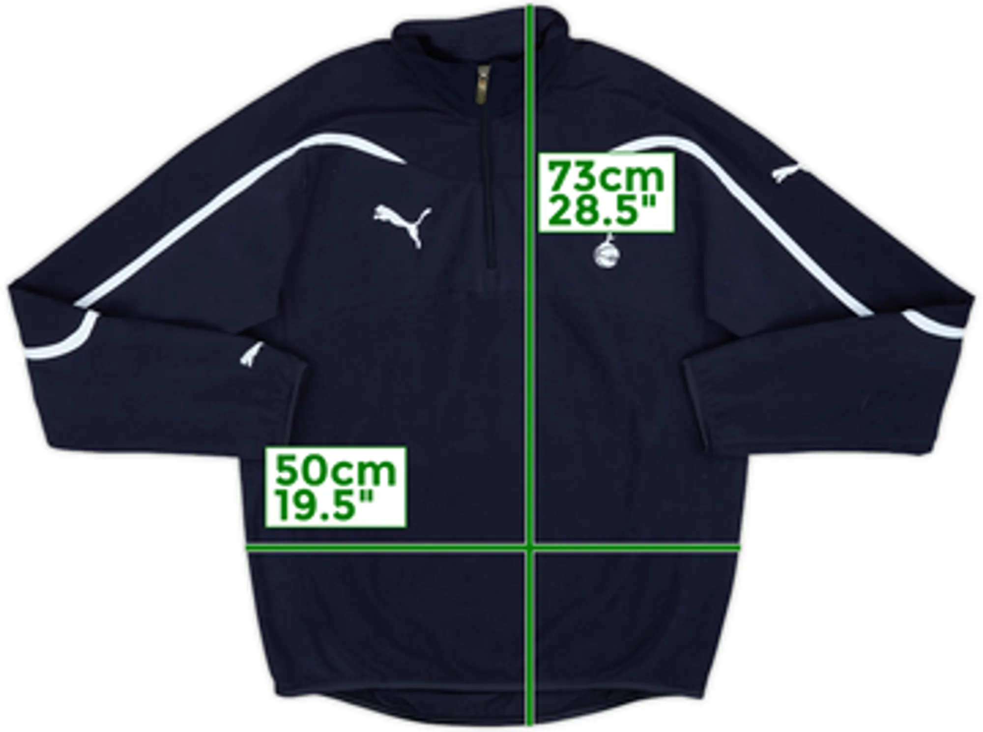 2010-11 Tottenham Puma 1/4 Zip Fleece Top - 8/10 - (S)