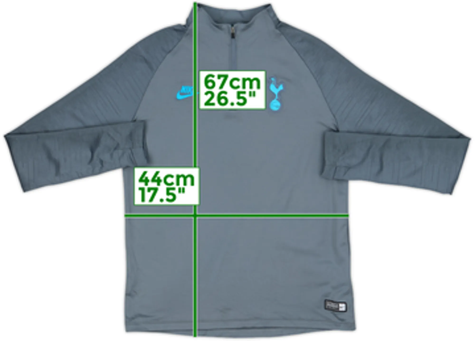 2019-20 Tottenham Nike 1/4 Zip Training Top - 9/10 - (XL.Boys)