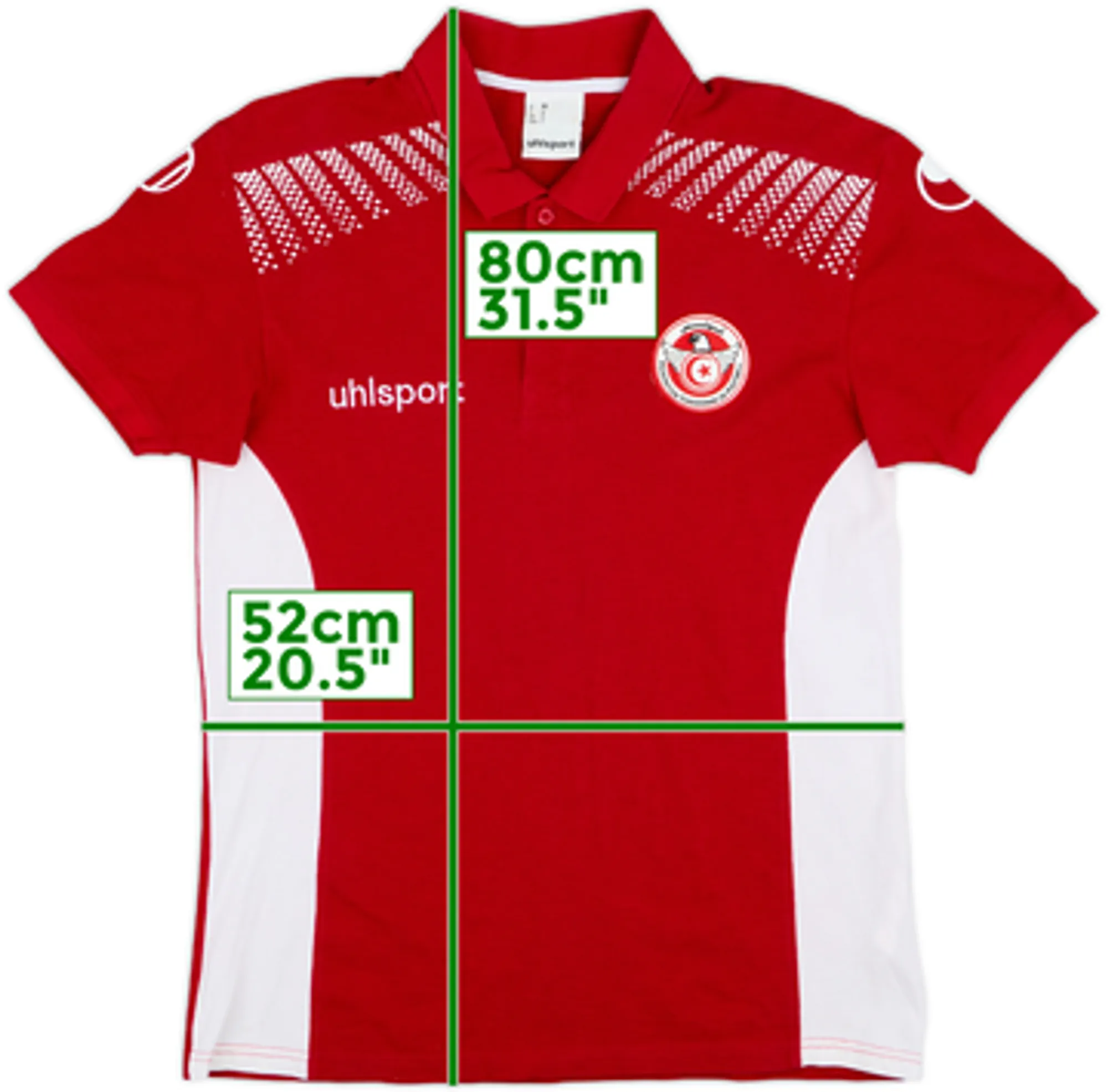 2017-18 Tunisia Uhlsport Polo Shirt - 9/10 - (M)
