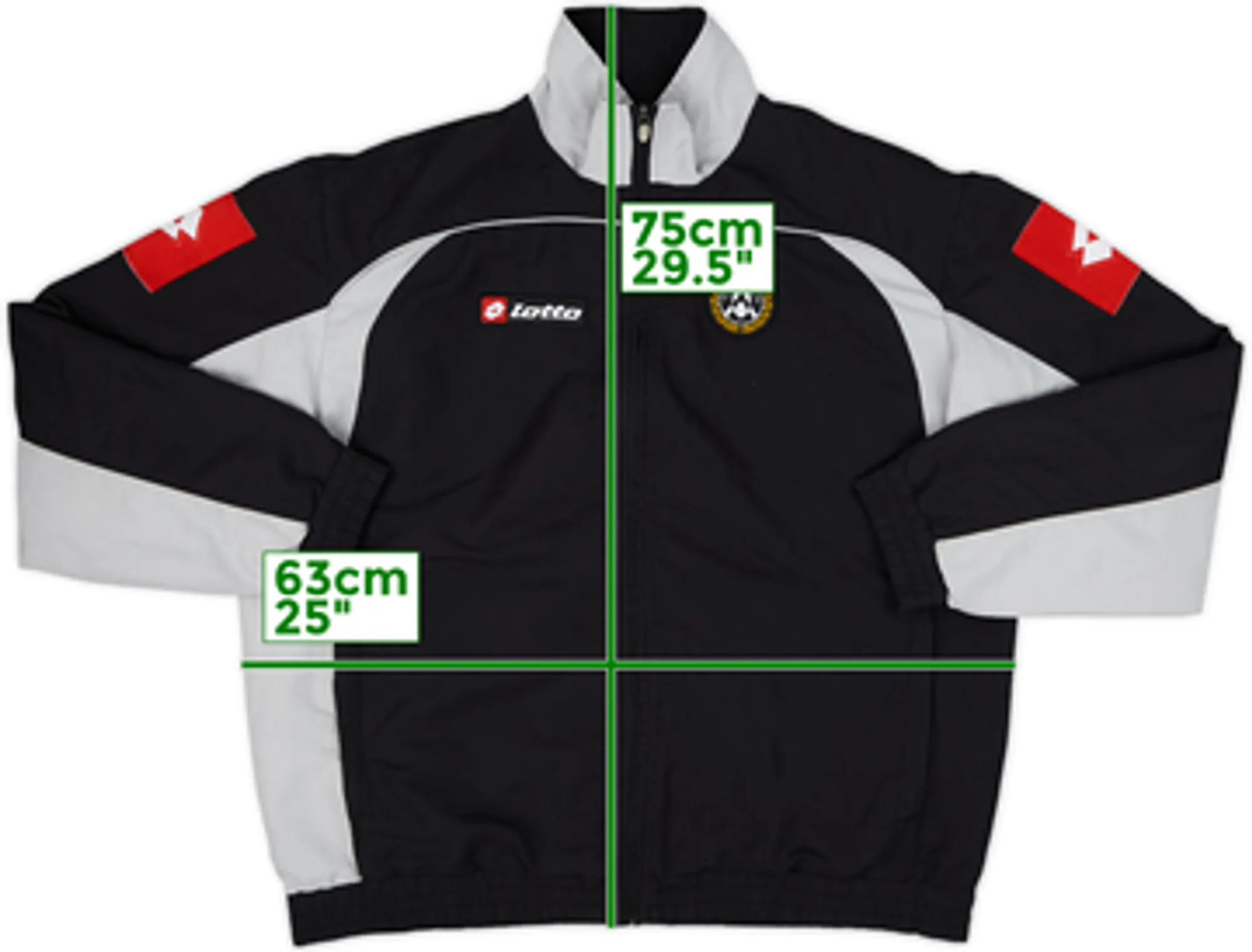 2008-09 Udinese Lotto Track Jacket - 9/10 - (L)