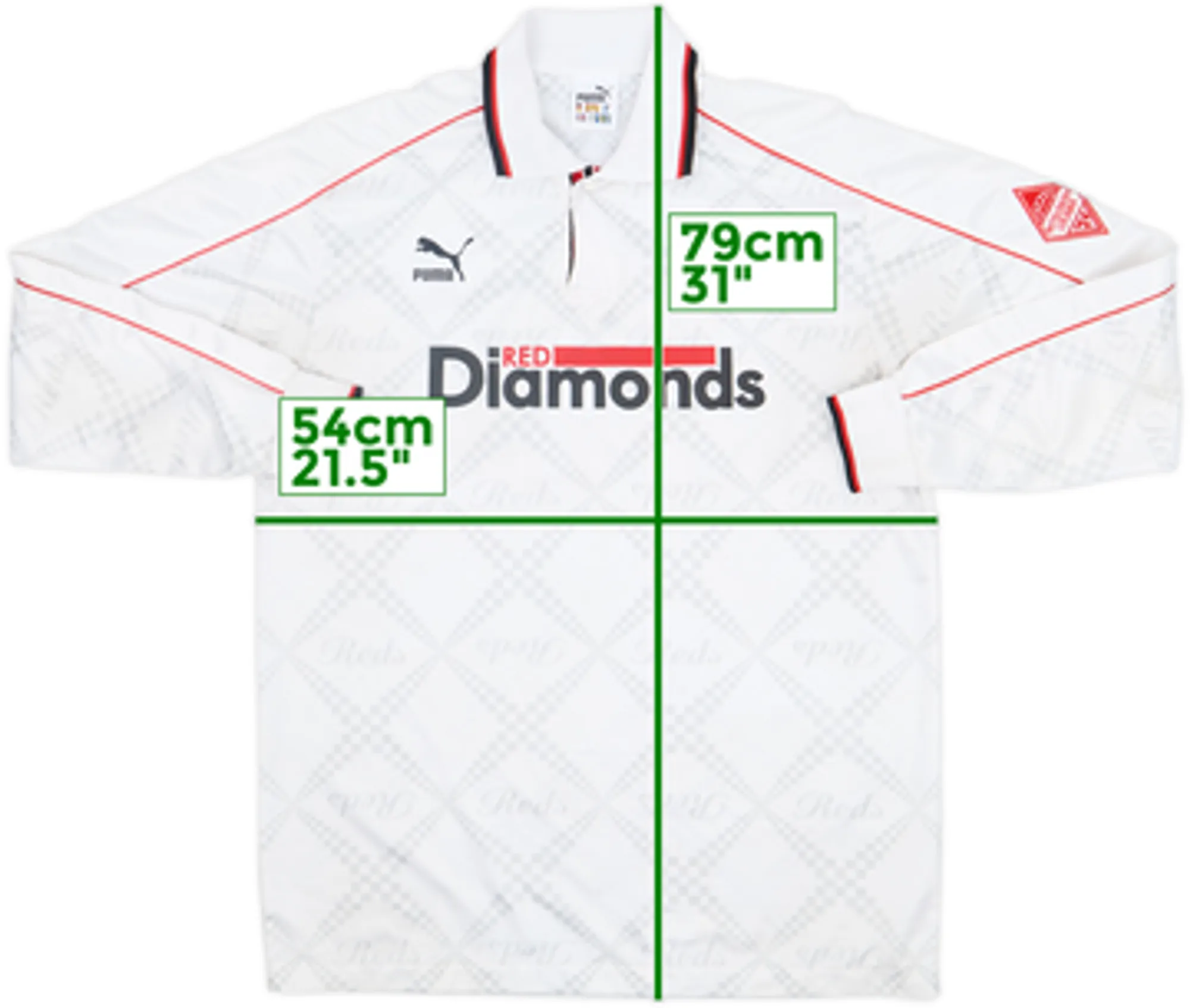 1998 Urawa Red Diamonds Away L/S Shirt - 8/10 - (L)