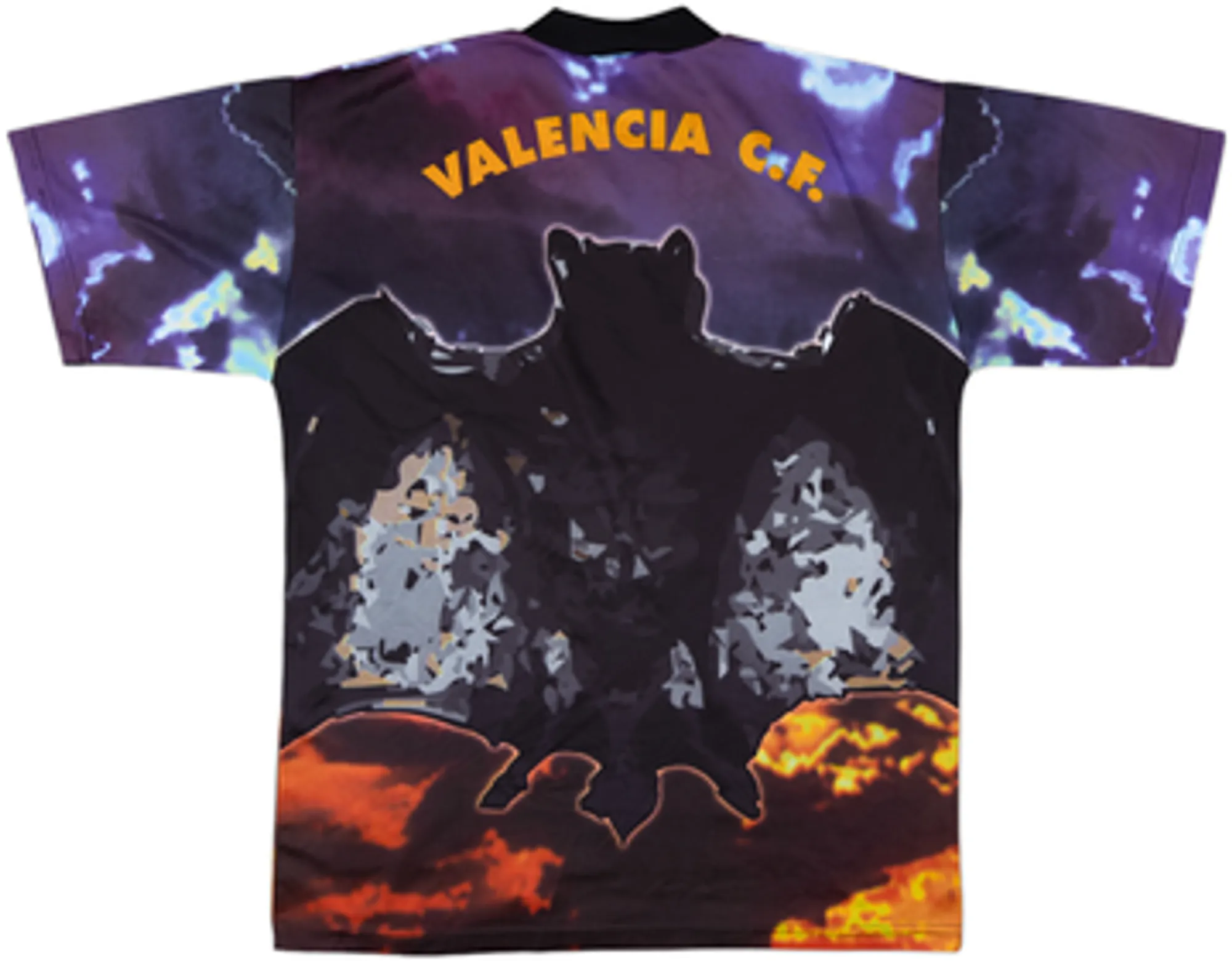 1997-98 Valencia Luanvi Graphic Shirt - 9/10 - (L)