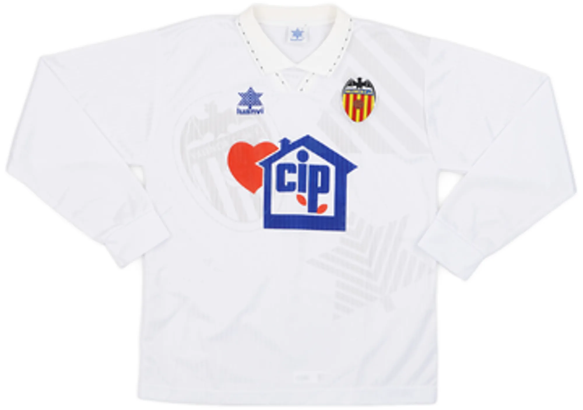 1994-95 Valencia Home L/S Shirt - 8/10 - (M)