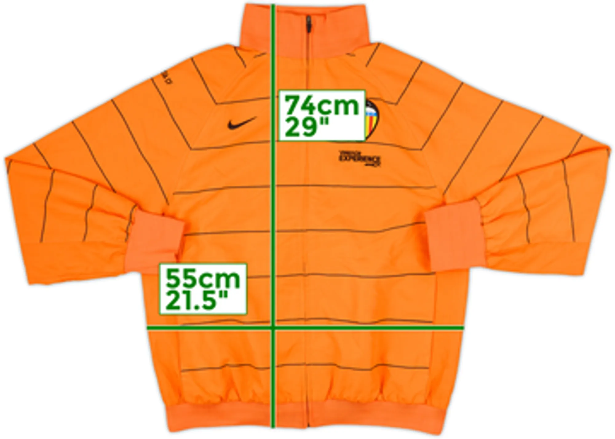 2008-09 Valencia Nike Track Jacket - 9/10 - (L)