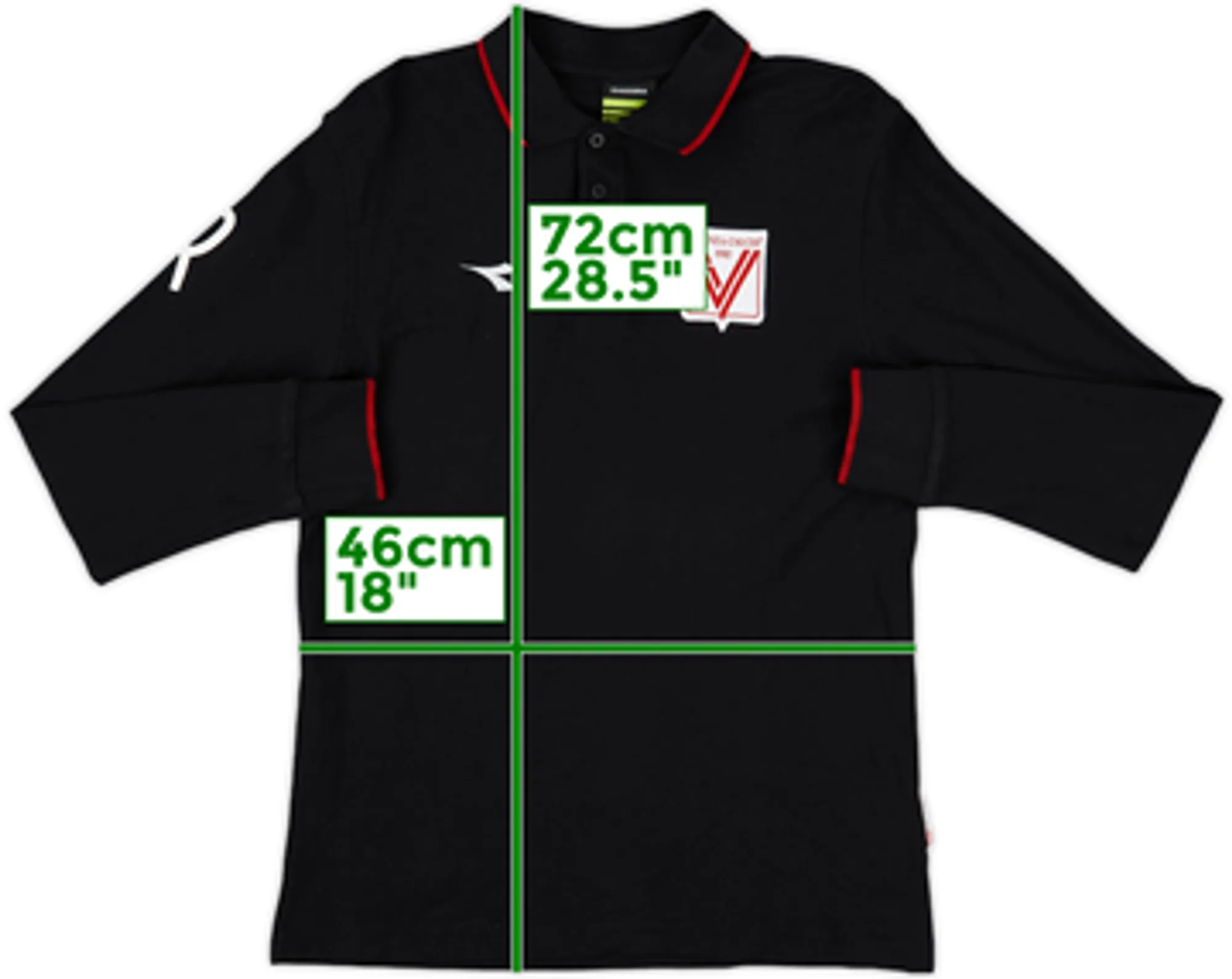2007-08 Vicenza Diadora Polo L/S Shirt - 8/10 - (S)