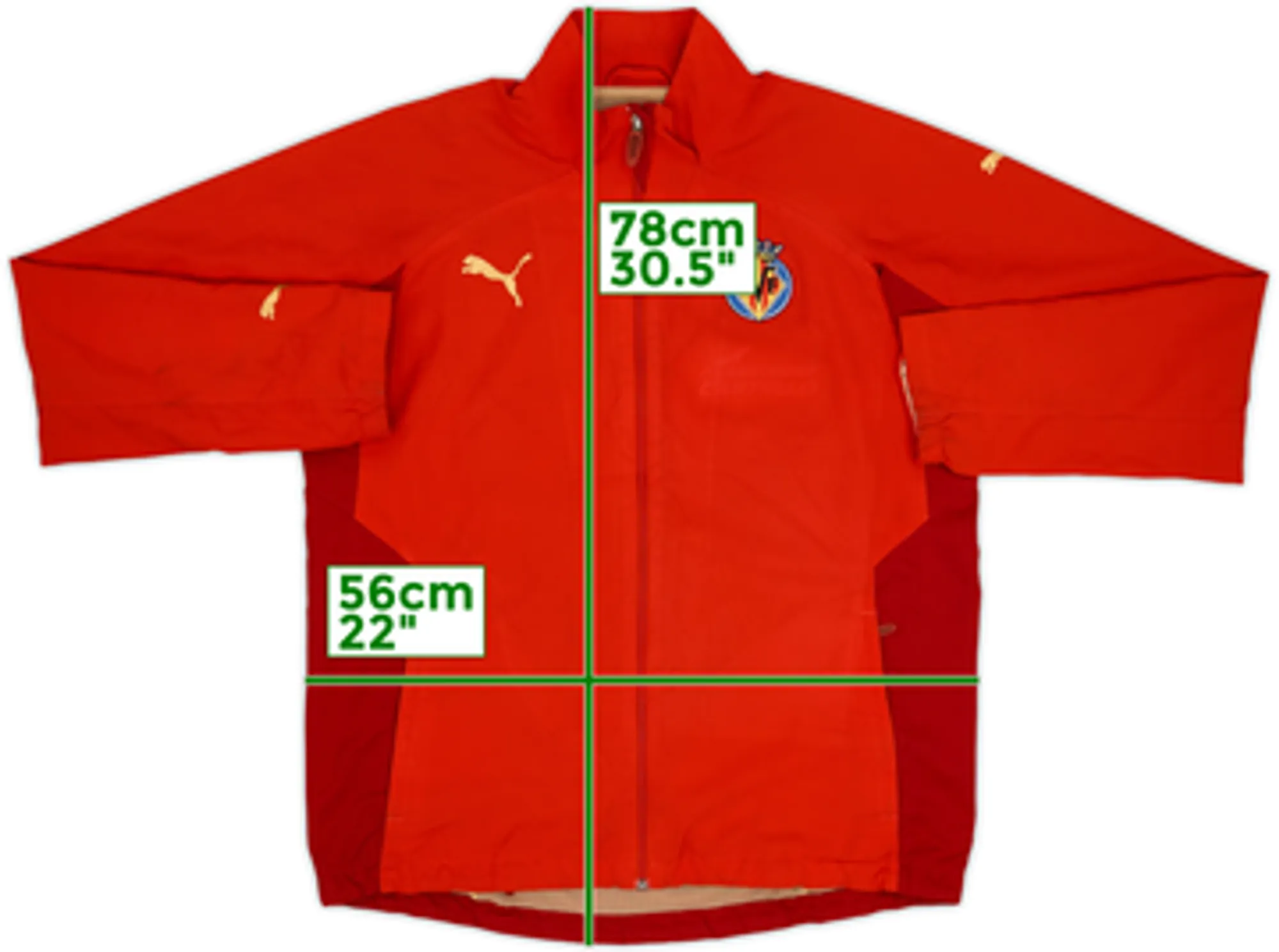 2005-06 Villarreal Puma Track Jacket - 5/10 - (XL)