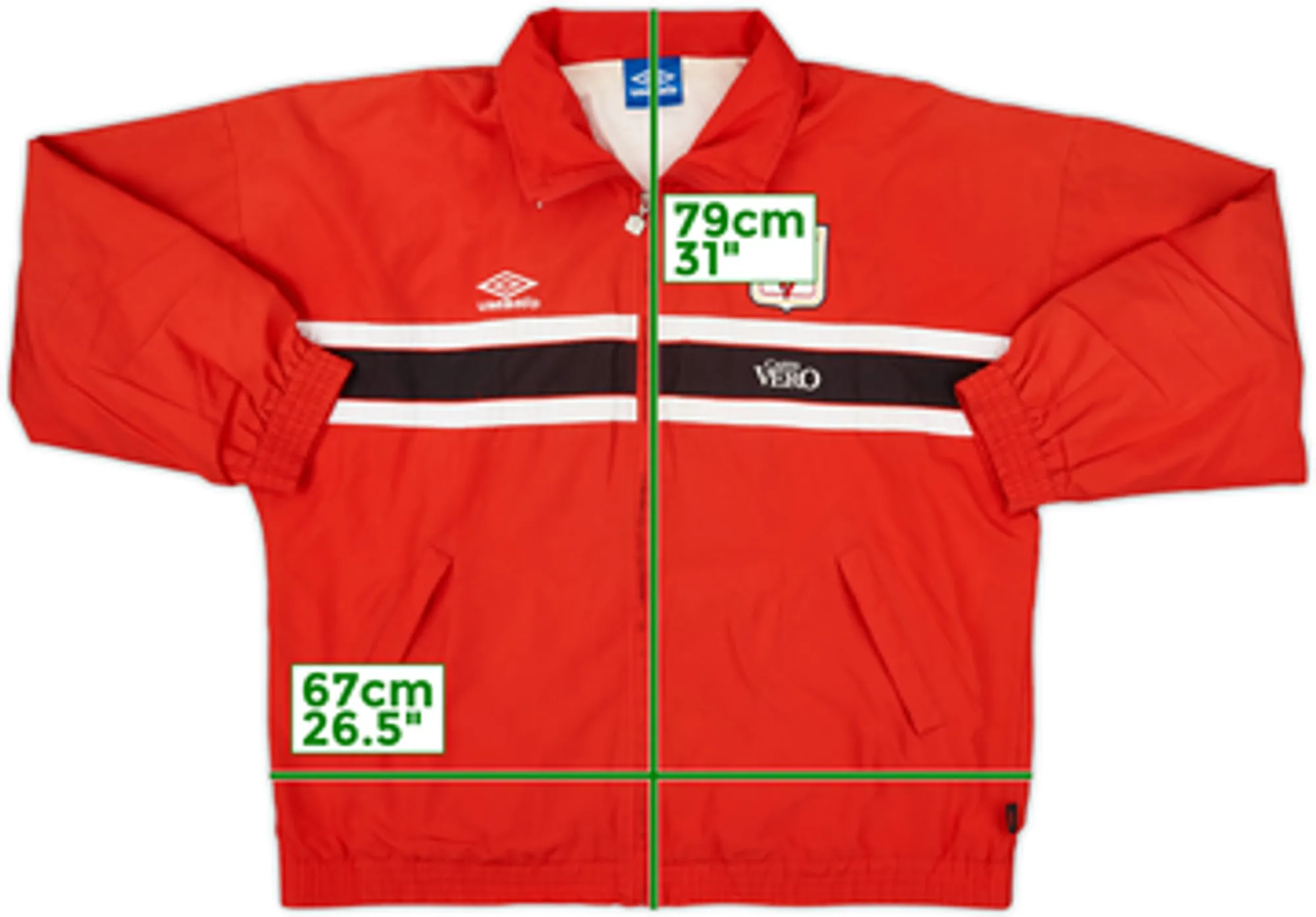 1999-00 Vicenza Umbro Track Jacket - 8/10 - (L)