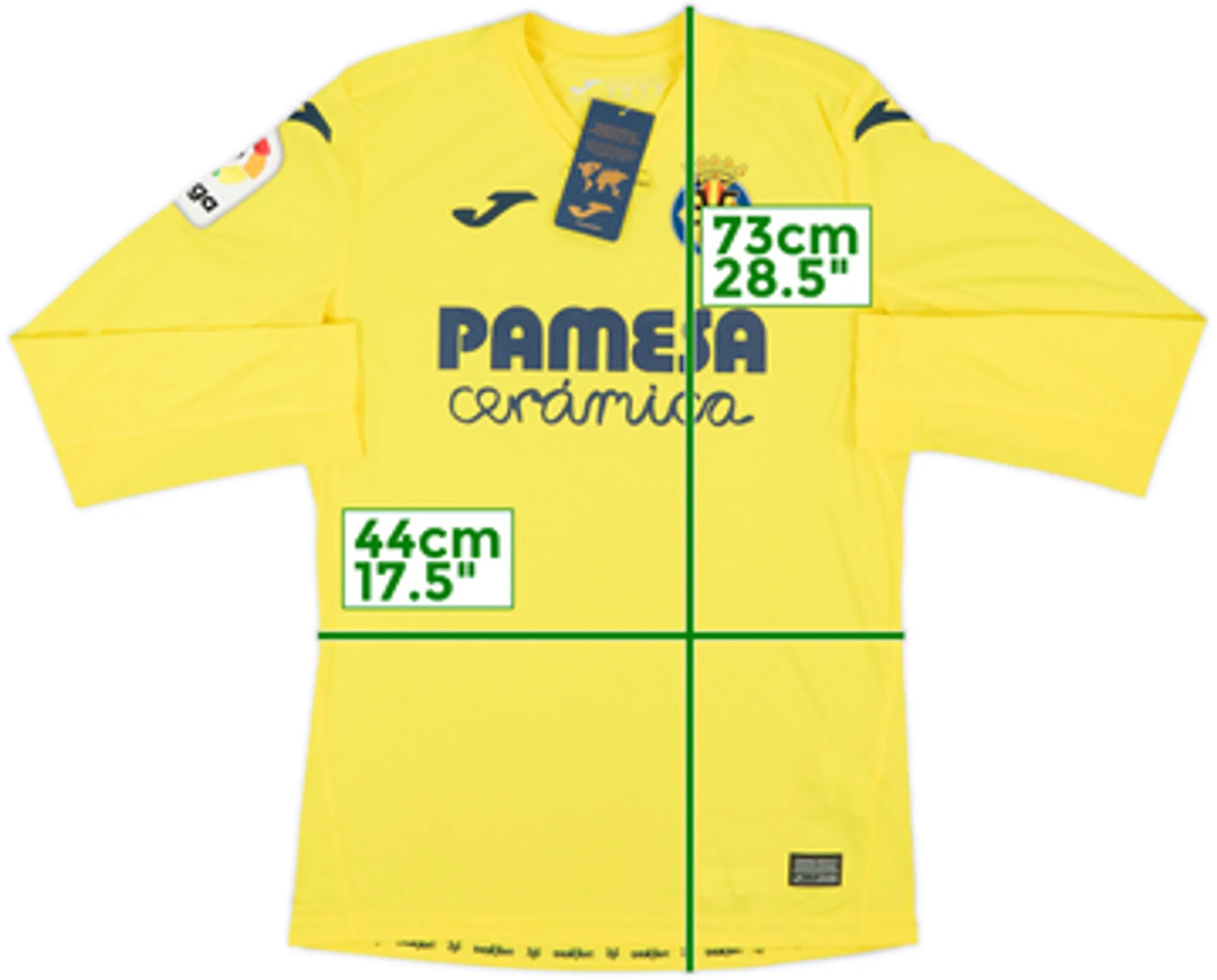 2020-21 Villarreal Home L/S Shirt (S)