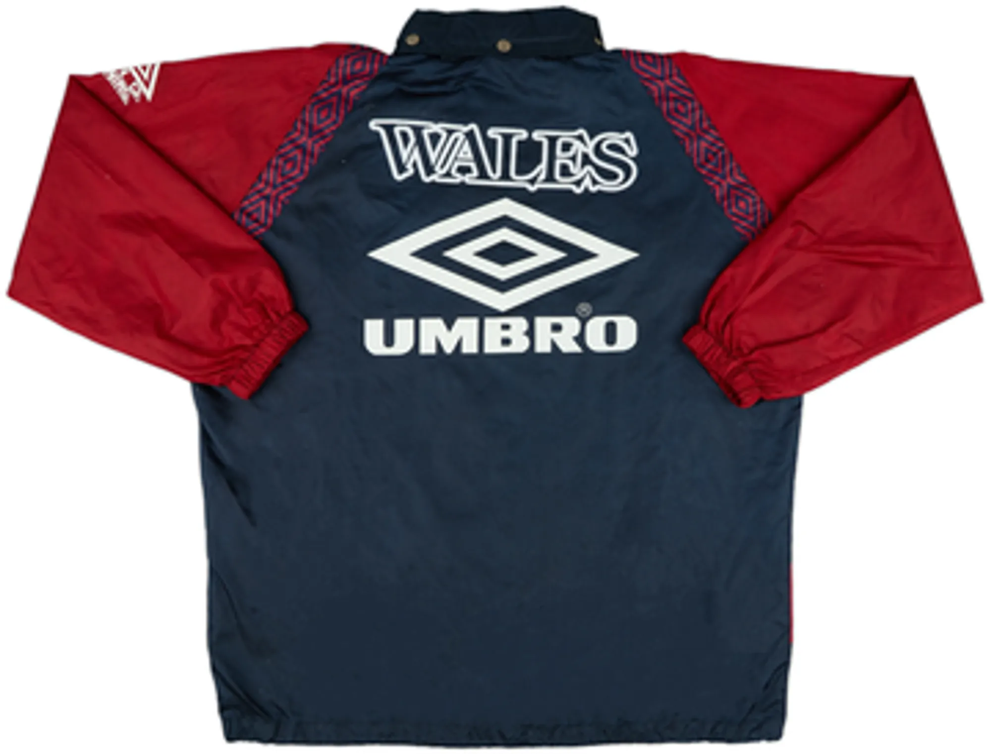 1994-96 Wales Umbro Hooded Rain Jacket - 8/10 - (L)