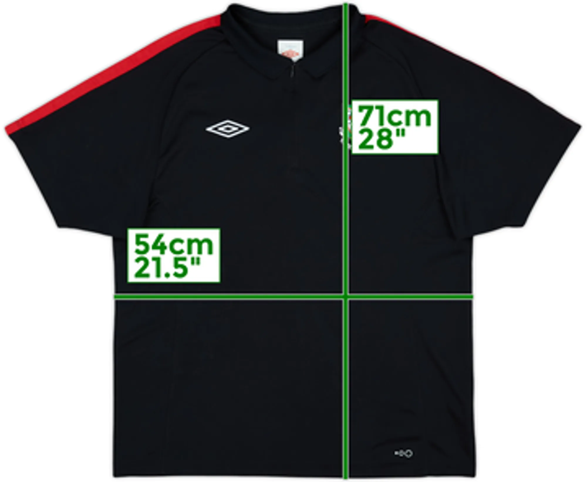 2010-12 Wales Umbro 1/4 Zip Polo Shirt - 7/10 - (L)