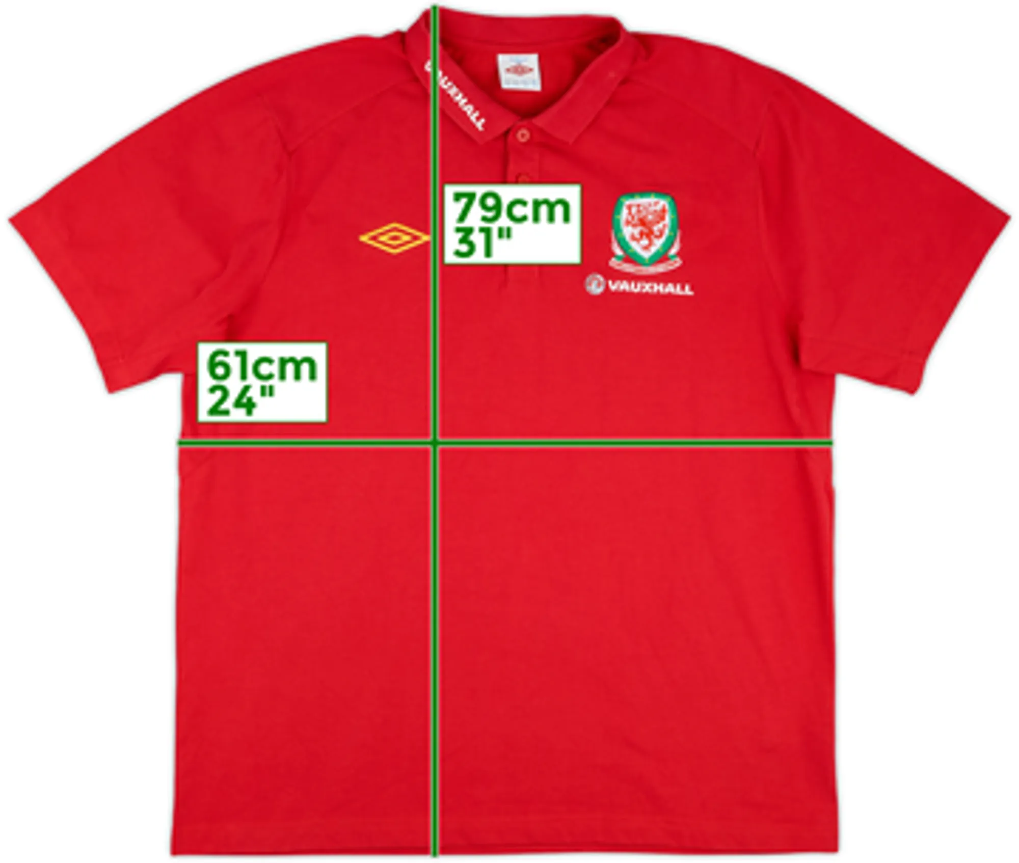 2012-13 Wales Umbro Polo Shirt - 8/10 - (XXL)