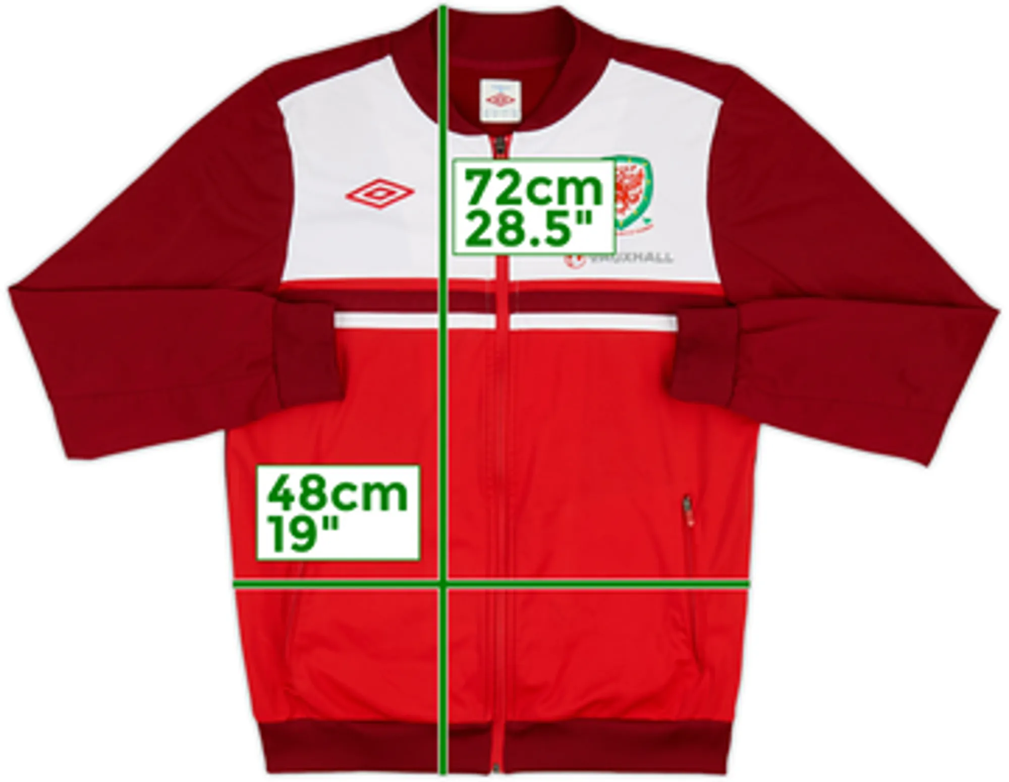 2012-13 Wales Umbro Track Jacket - 6/10 - (M)