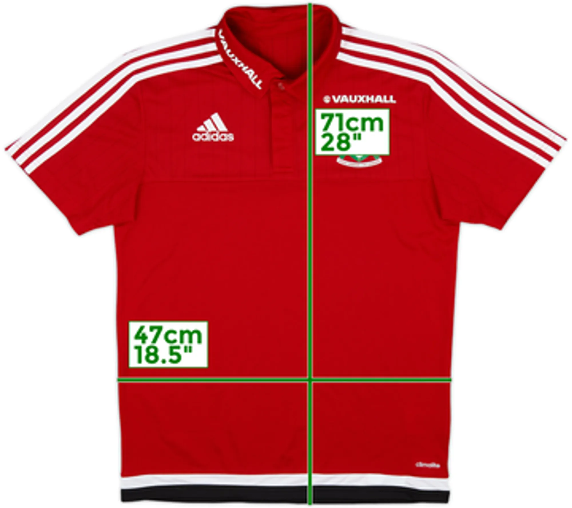 2015-16 Wales adidas Polo Shirt - 9/10 - (S)