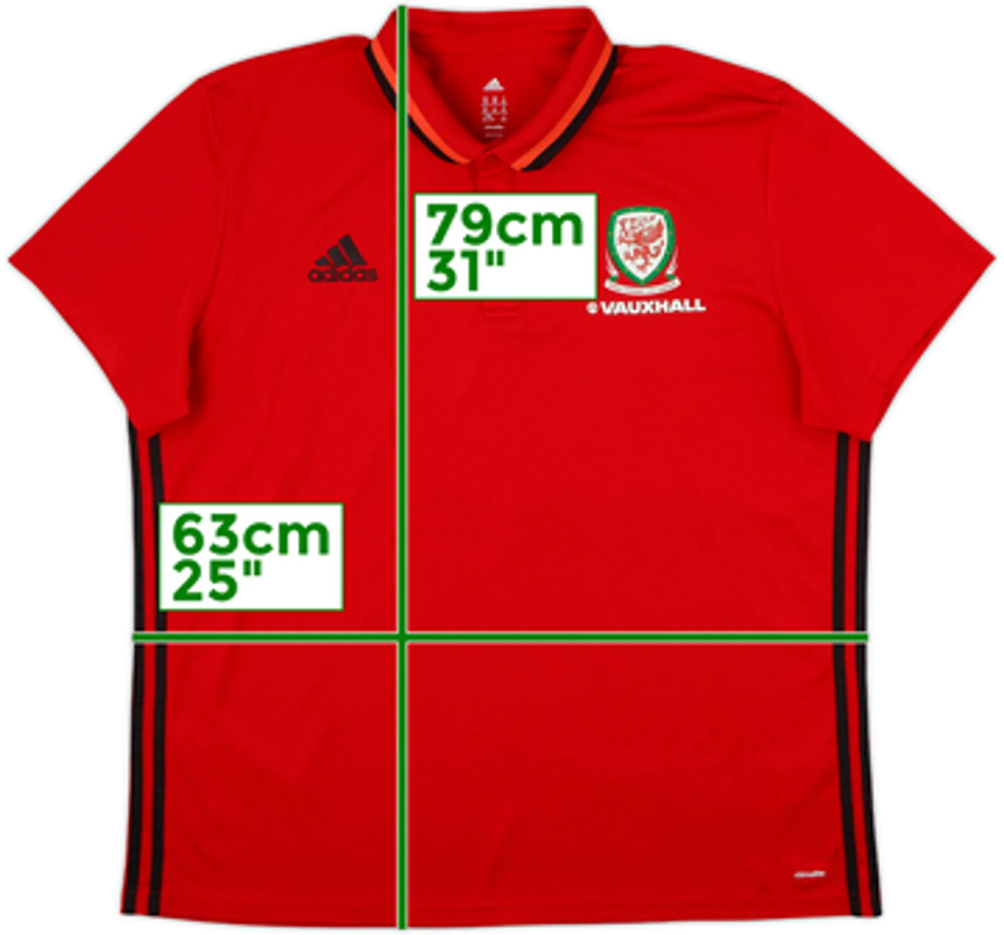 2016-17 Wales adidas Polo Shirt - 9/10 - (M)