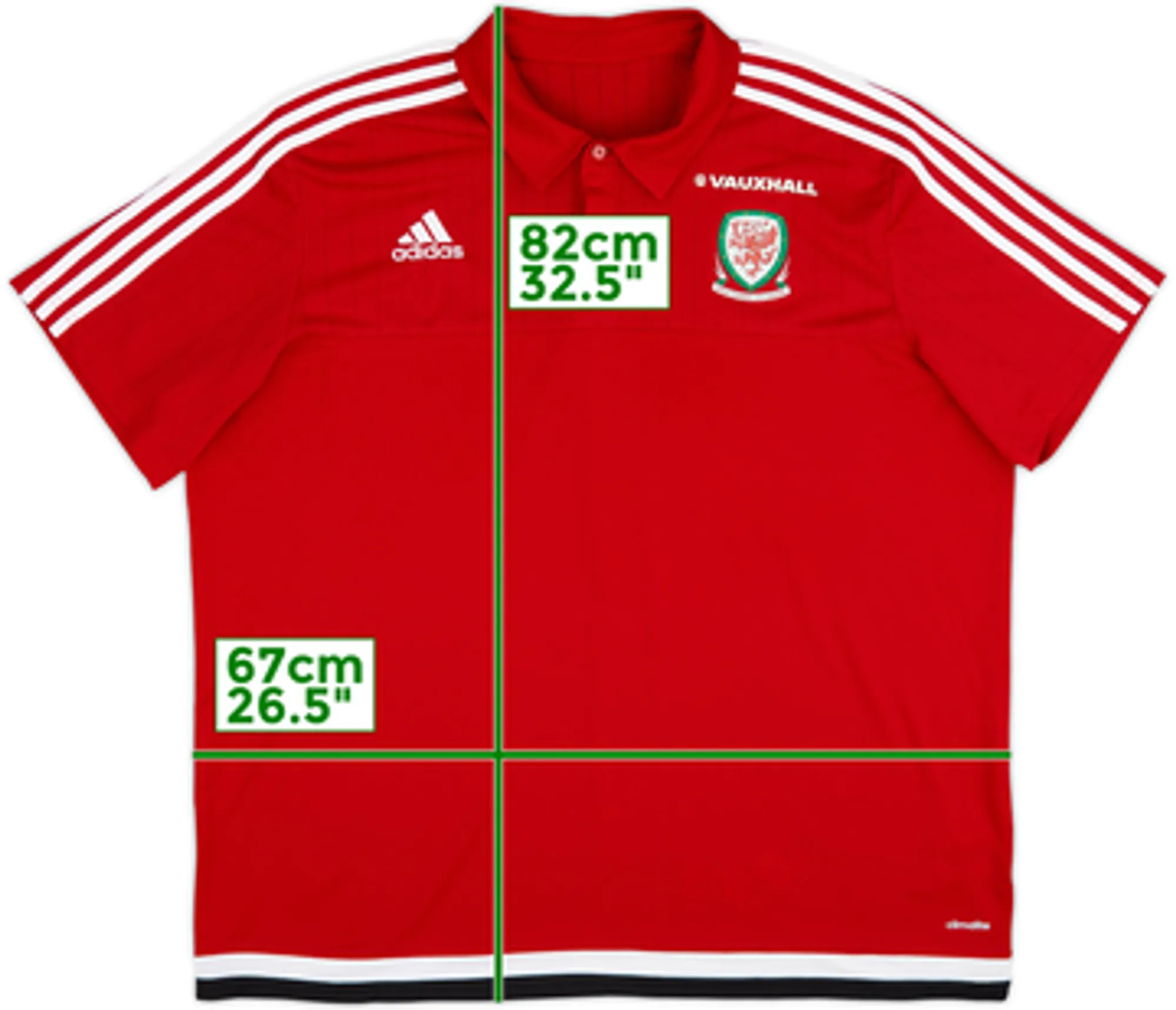 2016-18 Wales adidas Polo Shirt - 10/10 - (L)