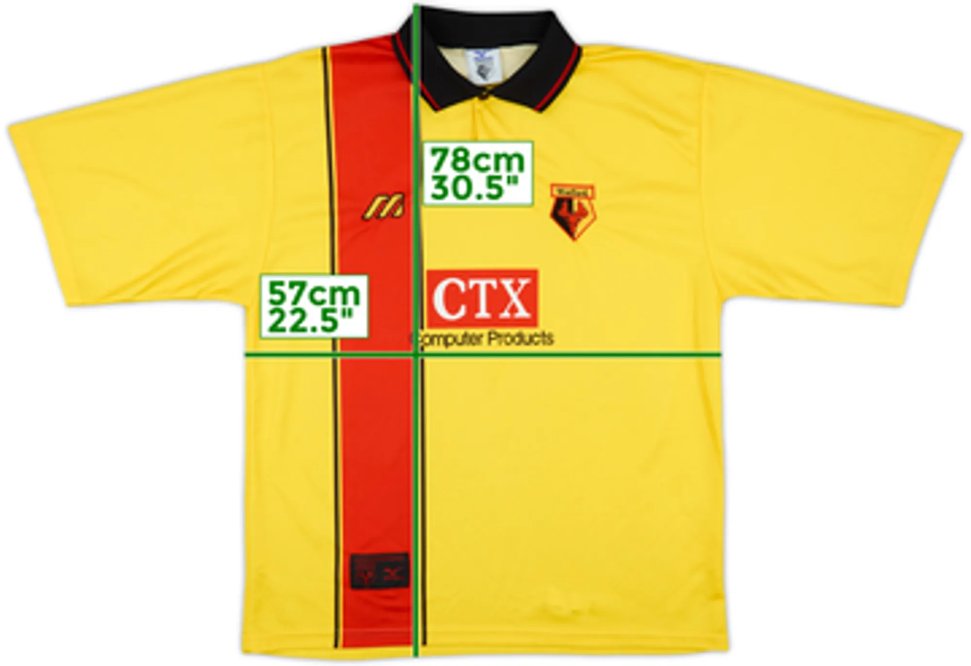 1997-98 Watford Home Shirt - 8/10 - (XL)